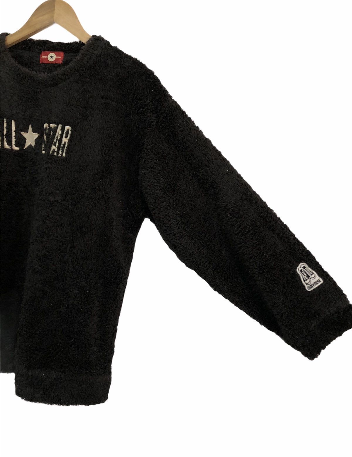 Converse × Japanese Brand 🔥STEAL🔥CONVERSE ALL STAR EMBROIDERY FLEECE FUR SWEATSHIRT Size US M / EU 48-50 / 2 - 6 Thumbnail