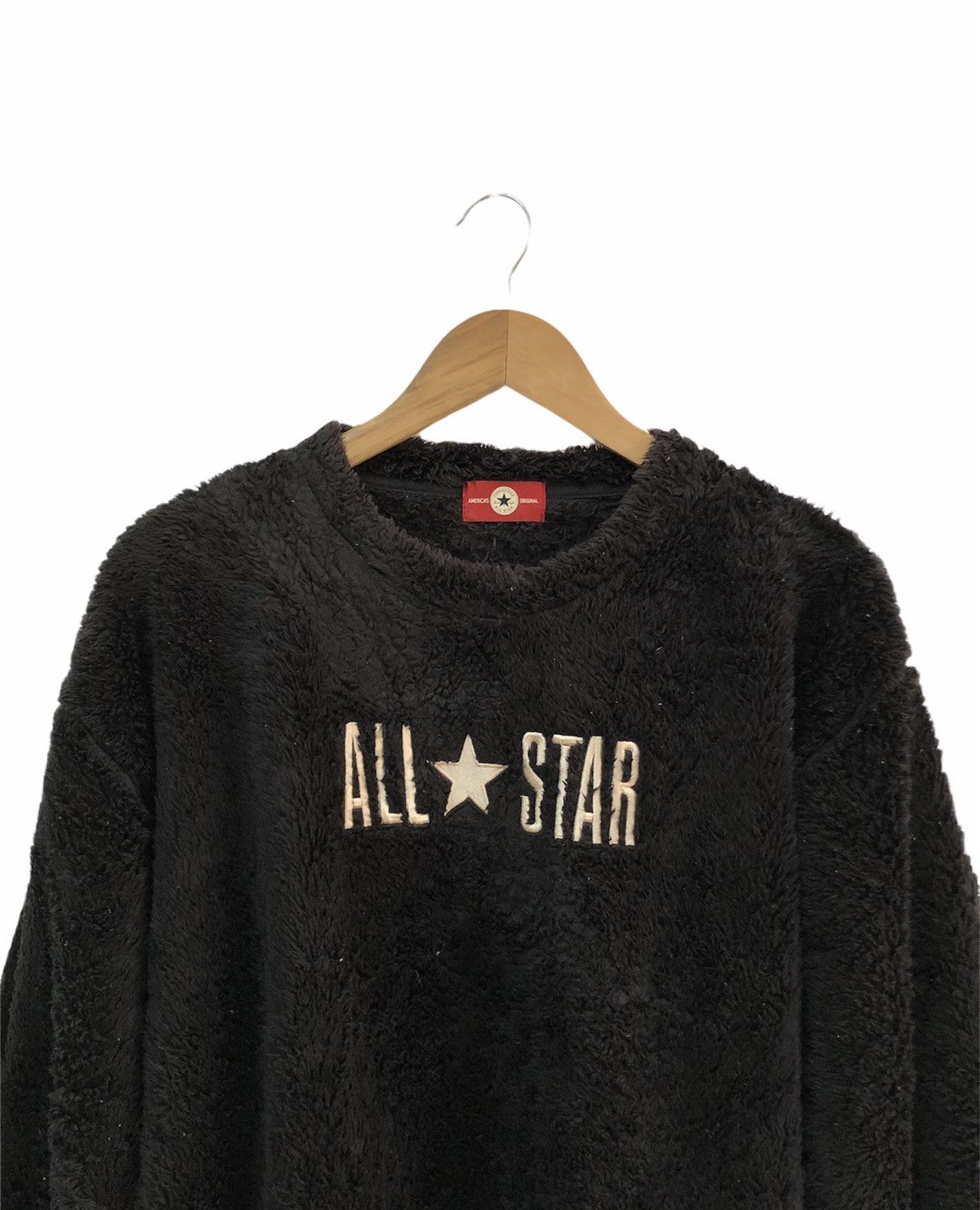 Converse × Japanese Brand 🔥STEAL🔥CONVERSE ALL STAR EMBROIDERY FLEECE FUR SWEATSHIRT Size US M / EU 48-50 / 2 - 5 Thumbnail