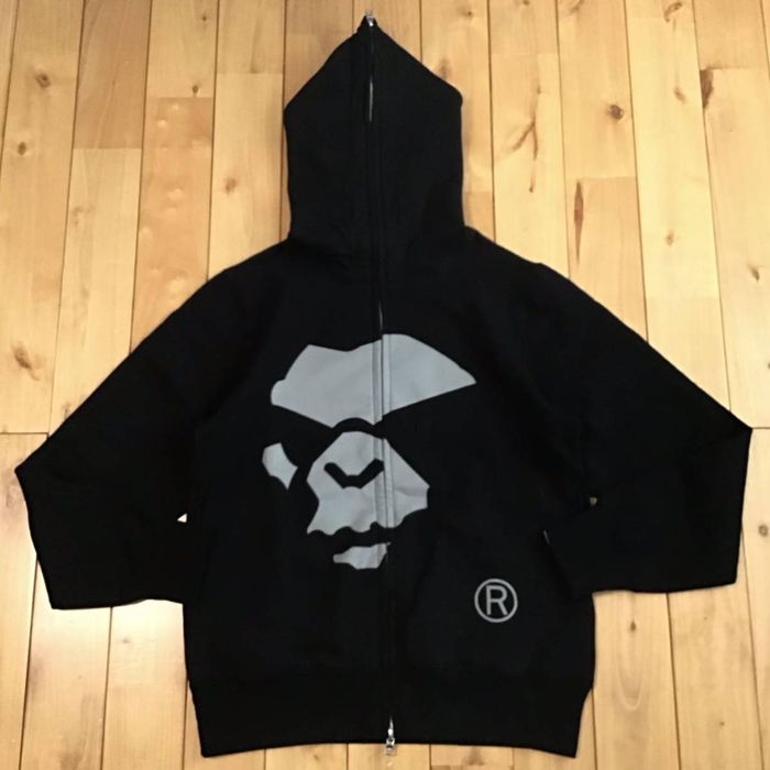 Bape BAPE MAD FACE full zip hoodie black a bathing ape NIGO | Grailed