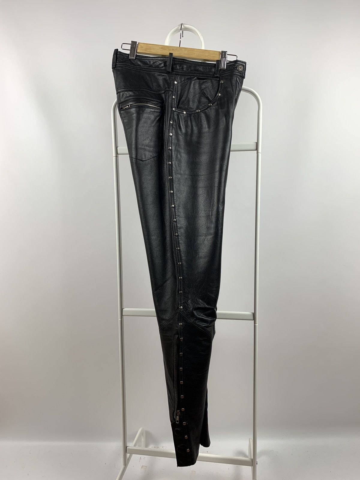 Genuine Leather Women’s Vintage Harley Davidson Leather Pants Size 30" / US 8 / IT 44 - 16 Thumbnail