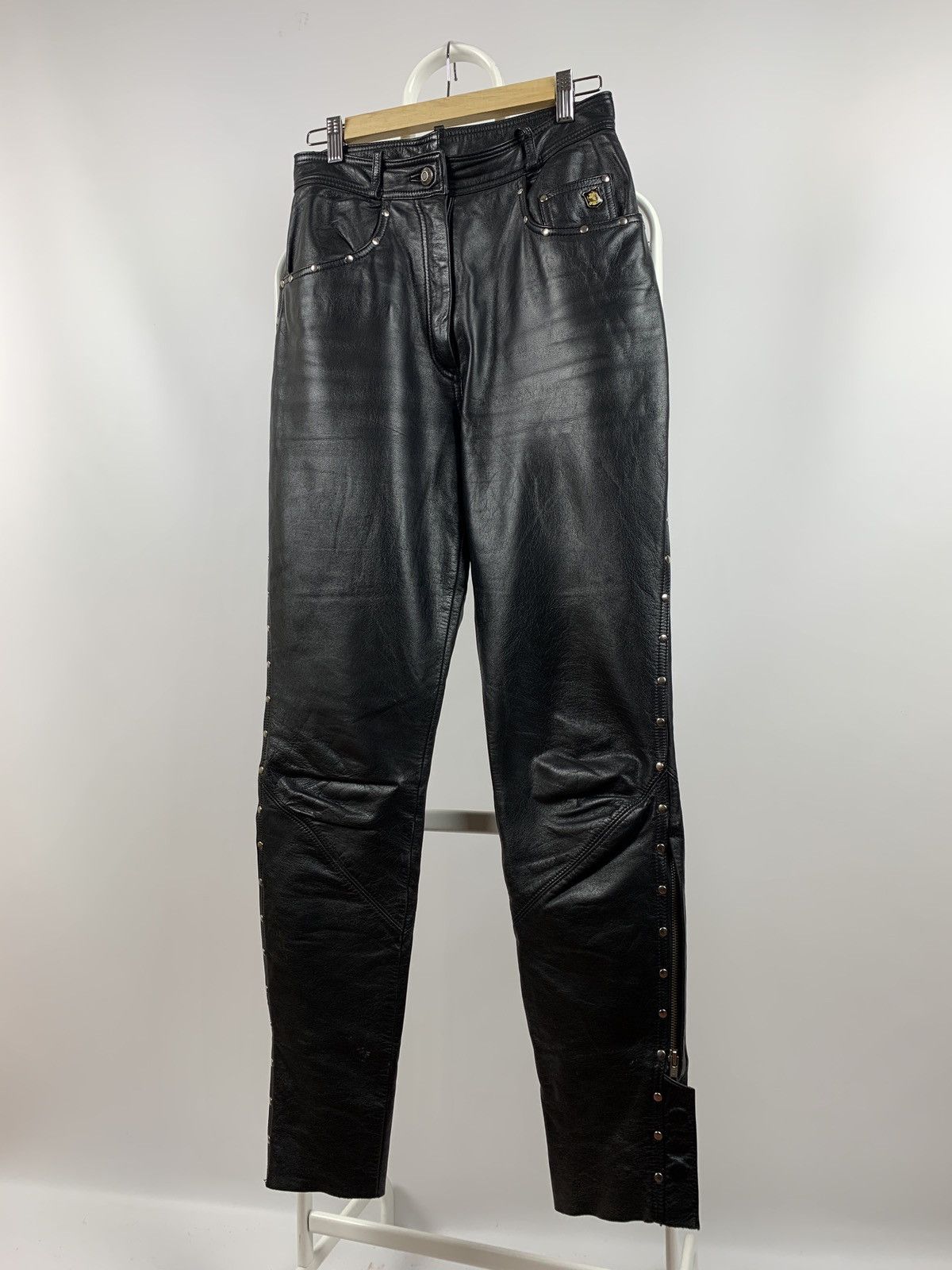 Genuine Leather Women’s Vintage Harley Davidson Leather Pants Size 30" / US 8 / IT 44 - 1 Thumbnail