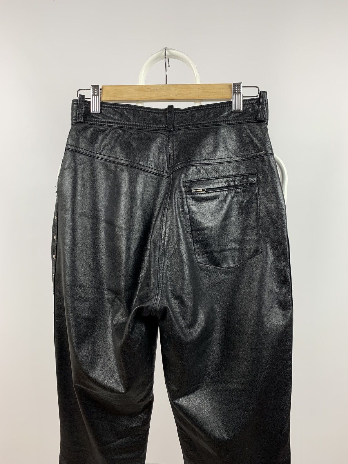 Genuine Leather Women’s Vintage Harley Davidson Leather Pants Size 30" / US 8 / IT 44 - 14 Thumbnail