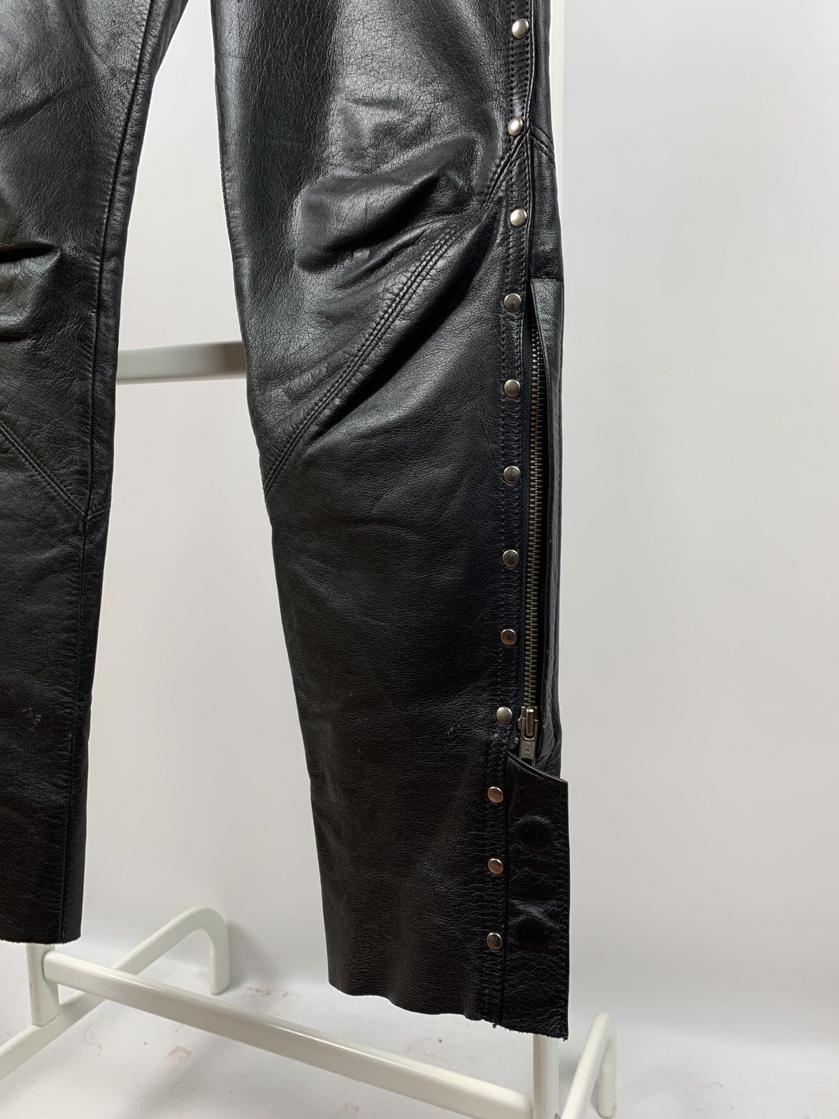 Genuine Leather Women’s Vintage Harley Davidson Leather Pants Size 30" / US 8 / IT 44 - 5 Thumbnail