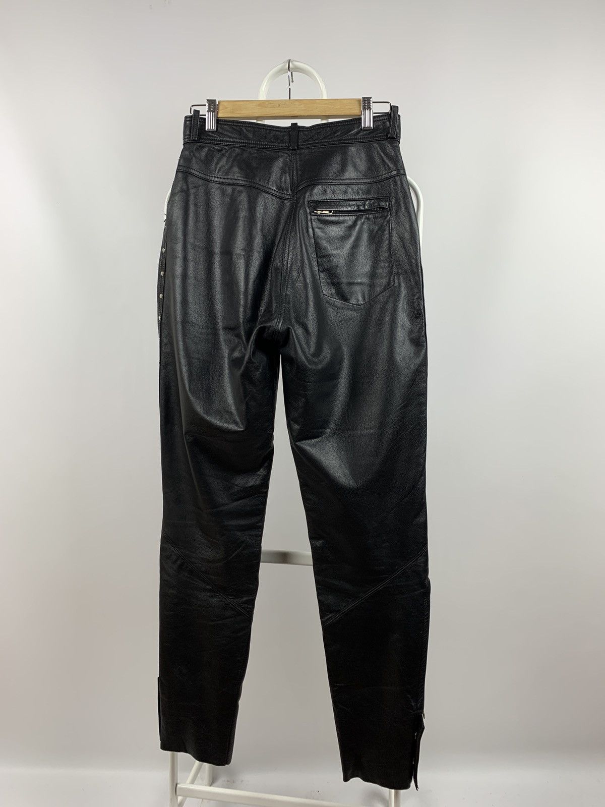 Genuine Leather Women’s Vintage Harley Davidson Leather Pants Size 30" / US 8 / IT 44 - 10 Thumbnail