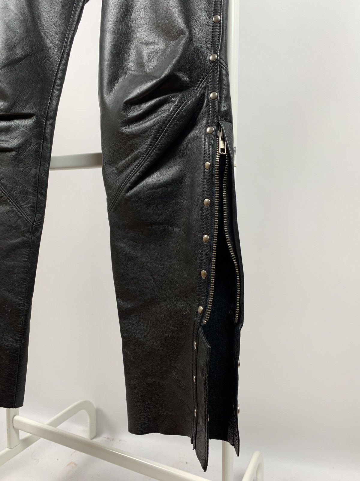 Genuine Leather Women’s Vintage Harley Davidson Leather Pants Size 30" / US 8 / IT 44 - 7 Thumbnail