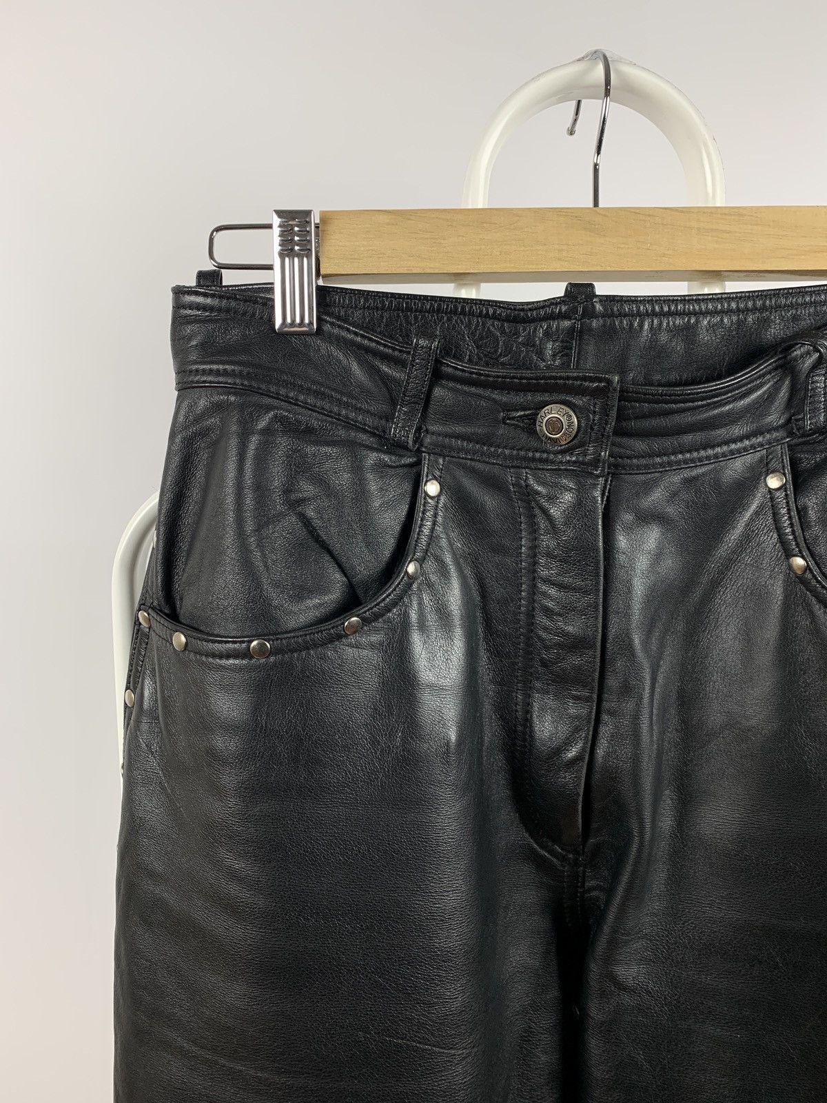 Genuine Leather Women’s Vintage Harley Davidson Leather Pants Size 30" / US 8 / IT 44 - 11 Thumbnail