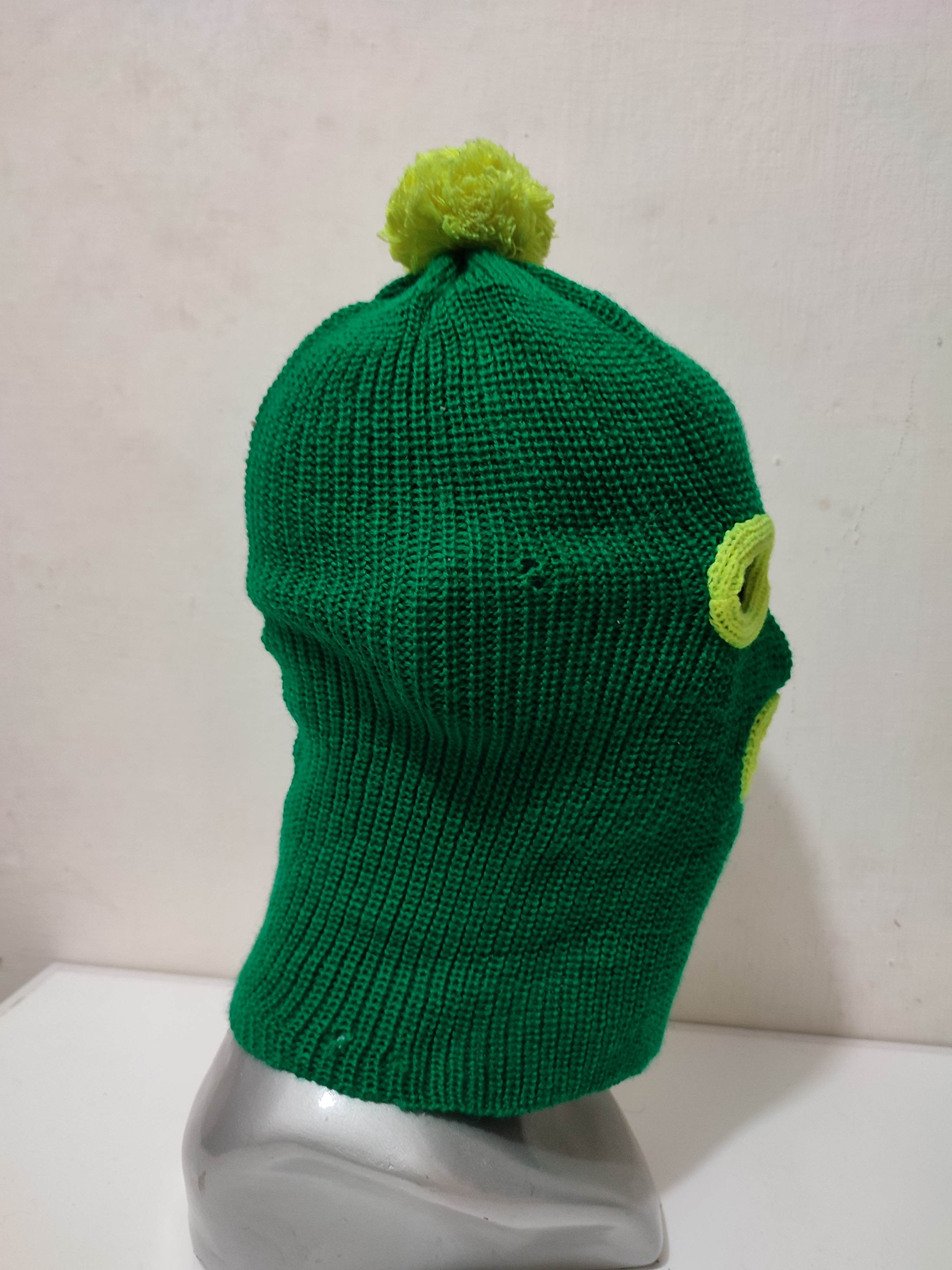 Other 🔥Unknown Green 3 Hole Masked Balaclava Hats Size ONE SIZE - 3 Thumbnail