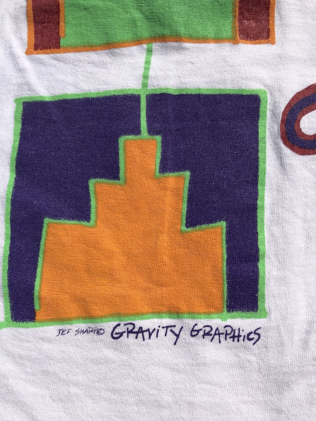 Vintage Vintage 90s NYC New York Gravity Graphics Jef Sharp Tee Size US L / EU 52-54 / 3 - 5 Thumbnail