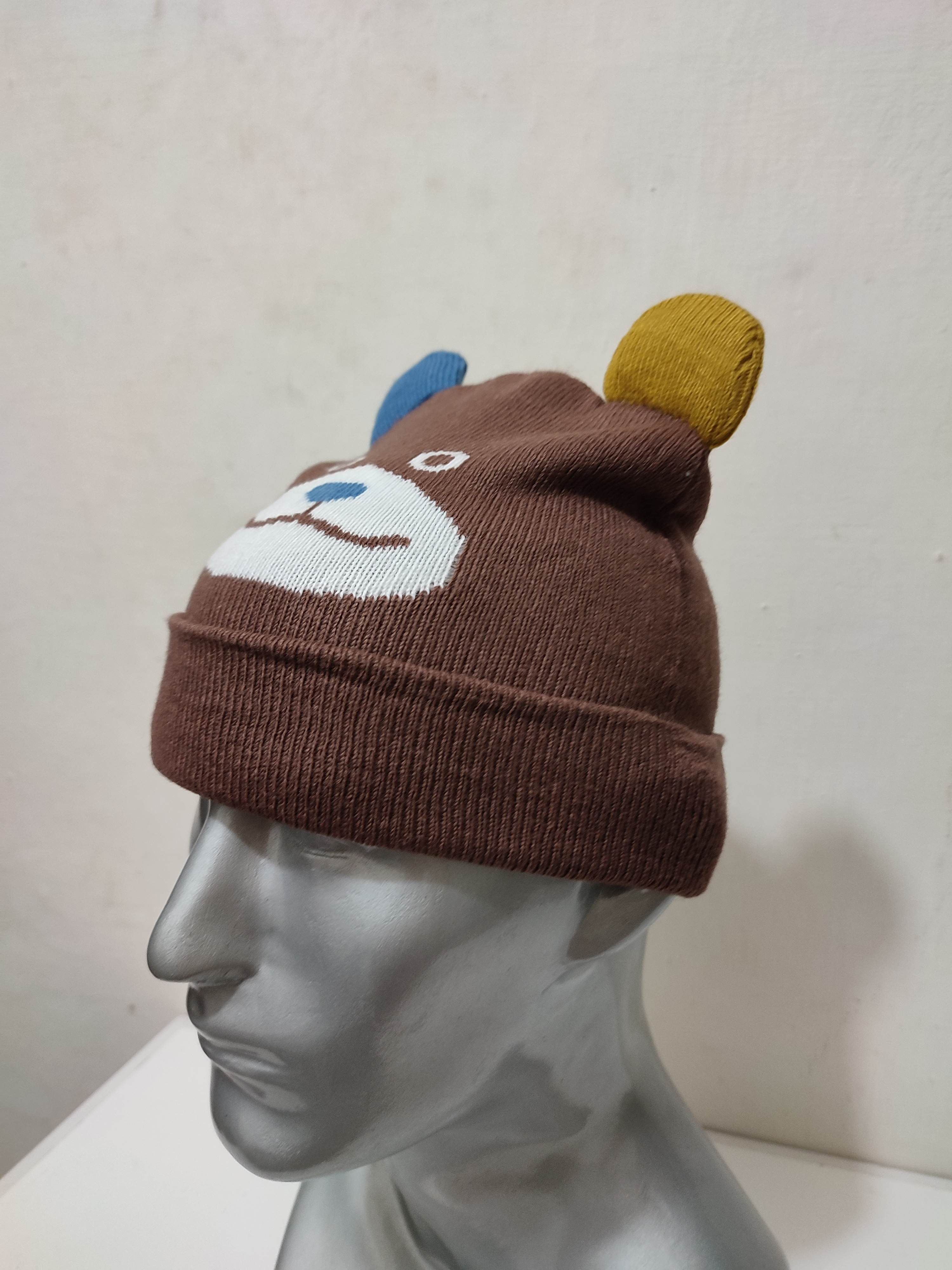 Japanese Brand 🔥Cartoon bear beanie nice design hats Size ONE SIZE - 4 Thumbnail