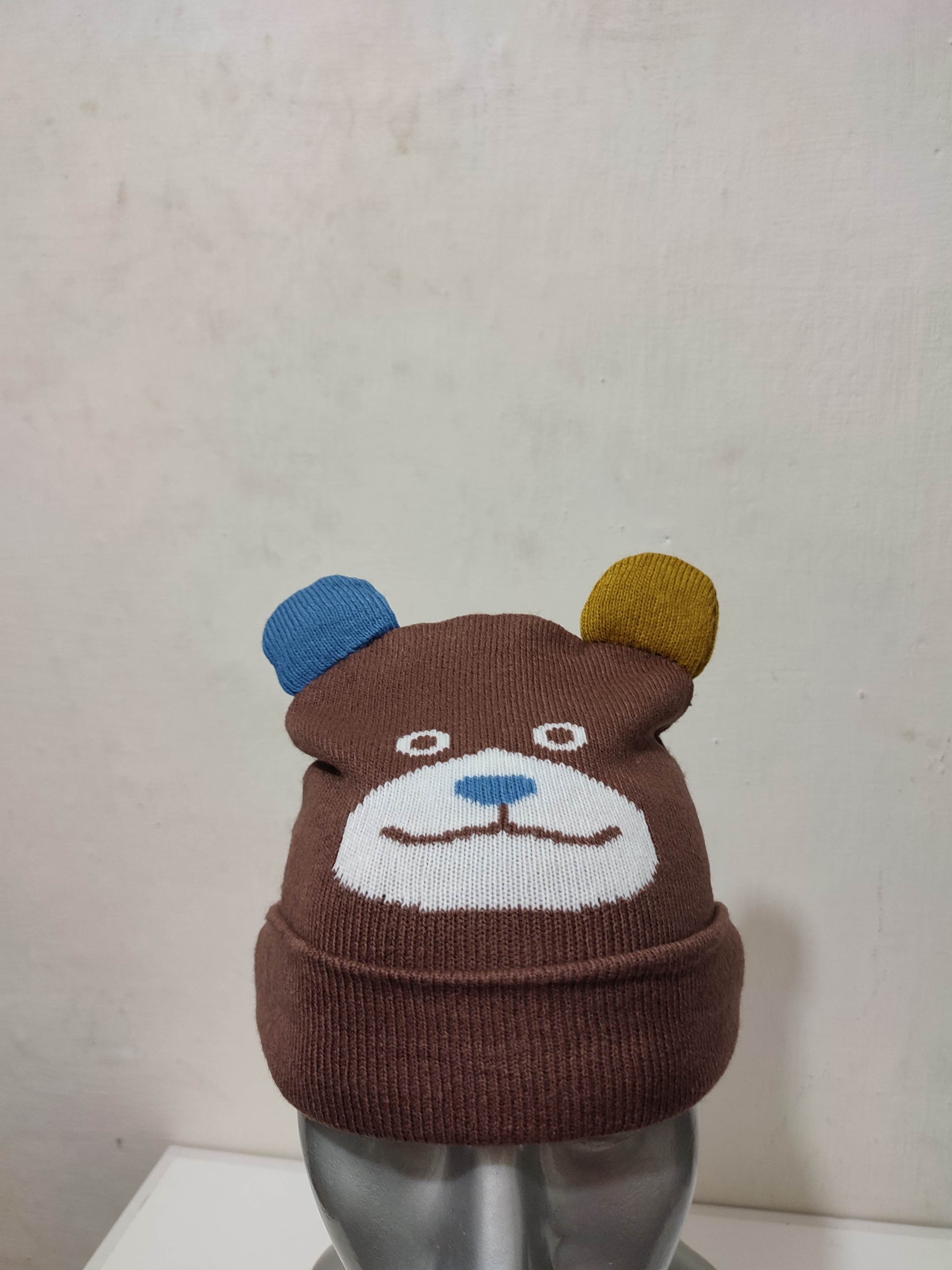 Japanese Brand 🔥Cartoon bear beanie nice design hats Size ONE SIZE - 2 Thumbnail