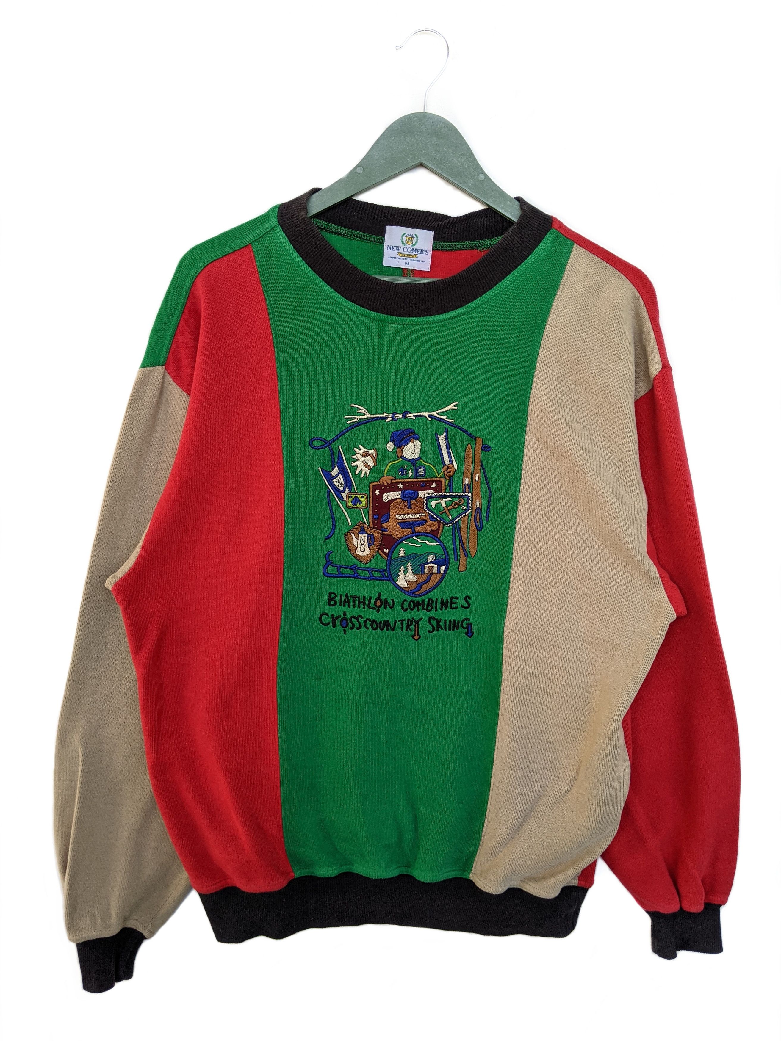 Vintage Vintage New Comers Sport 3 Tones Sweatshirt Size US M / EU 48-50 / 2 - 1 Thumbnail