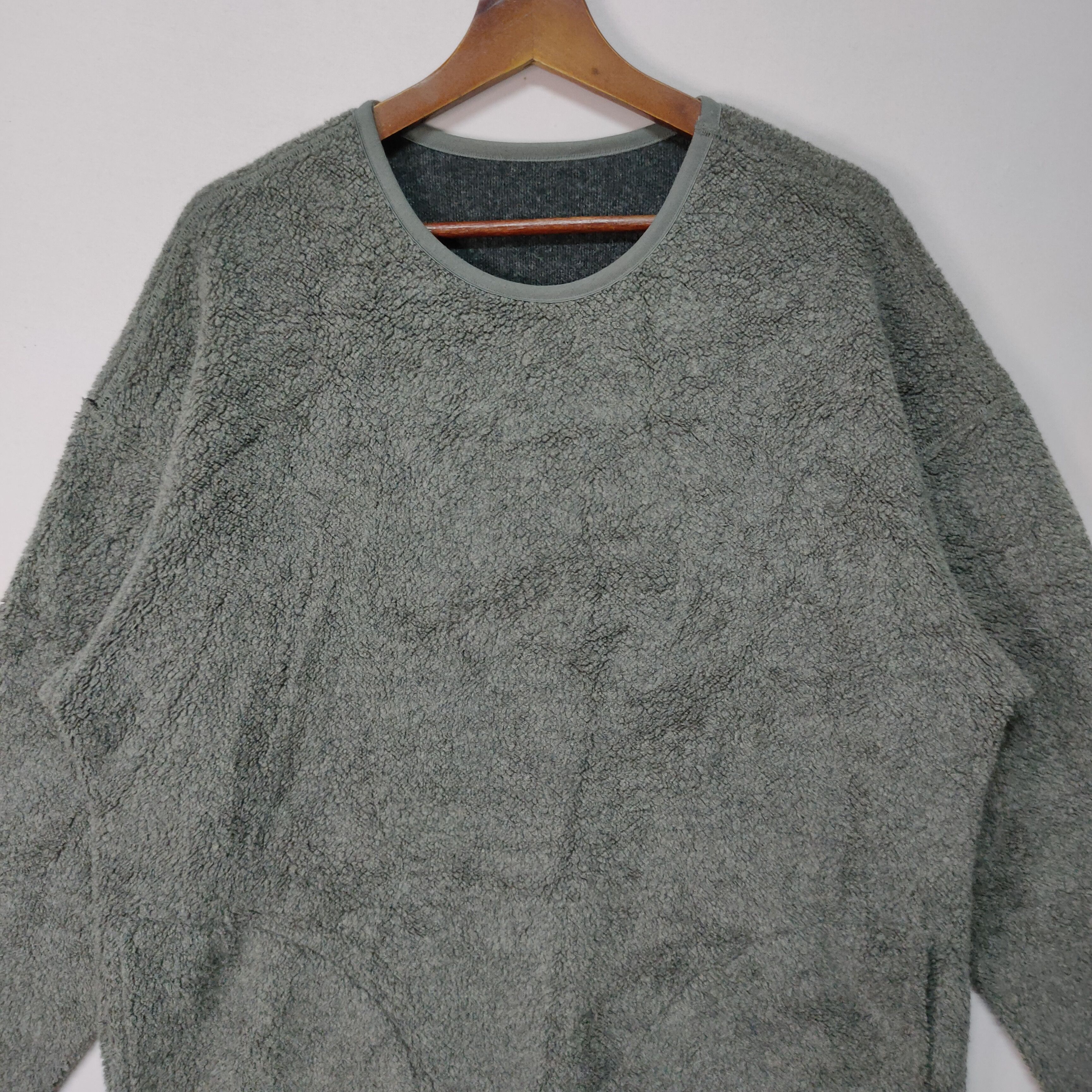 Japanese Brand × Other × Vintage VINTAGE UNBRANDED SHERPA FLEECE SWEATER SWEATSHIRT Size US XL / EU 56 / 4 - 6 Thumbnail