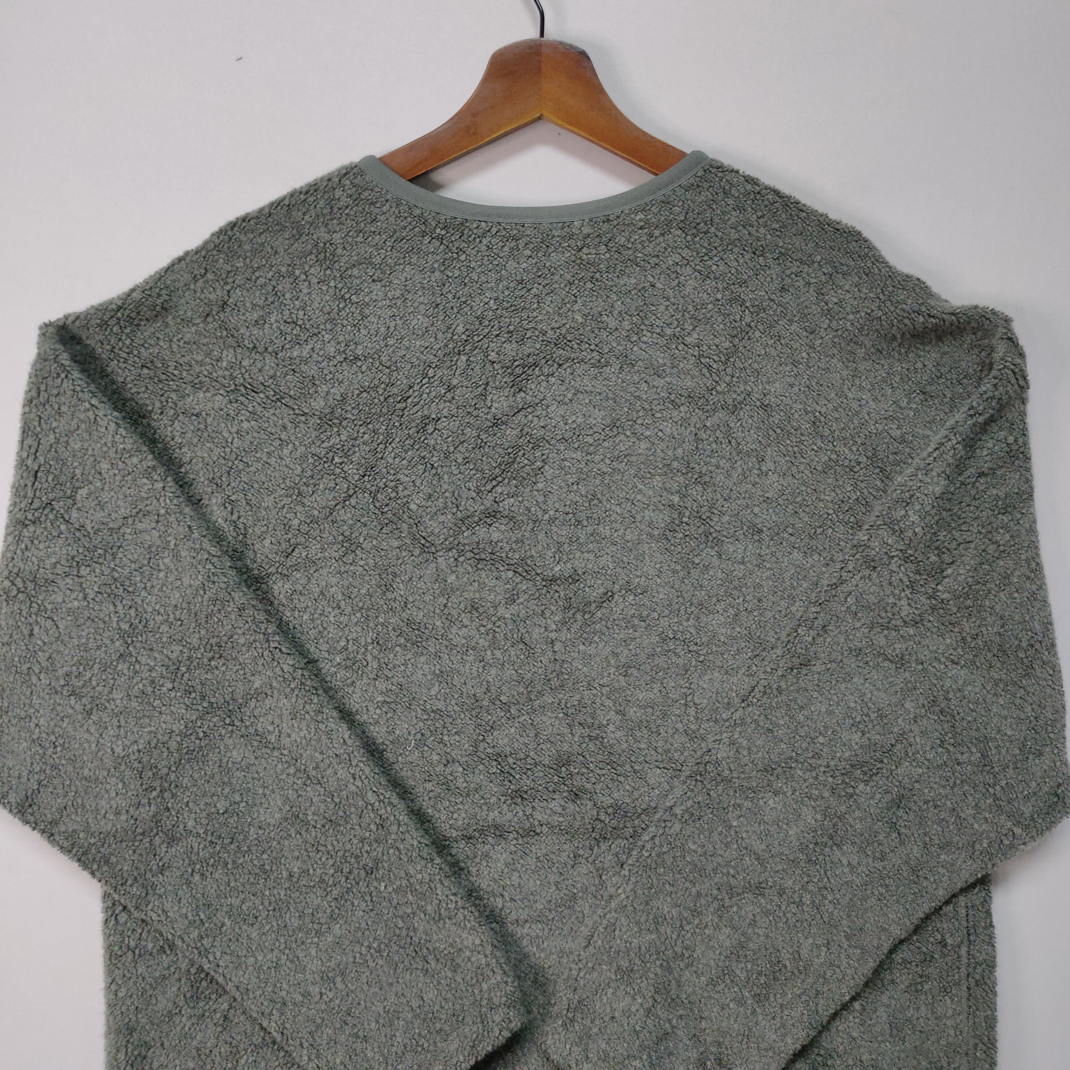 Japanese Brand × Other × Vintage VINTAGE UNBRANDED SHERPA FLEECE SWEATER SWEATSHIRT Size US XL / EU 56 / 4 - 2 Thumbnail