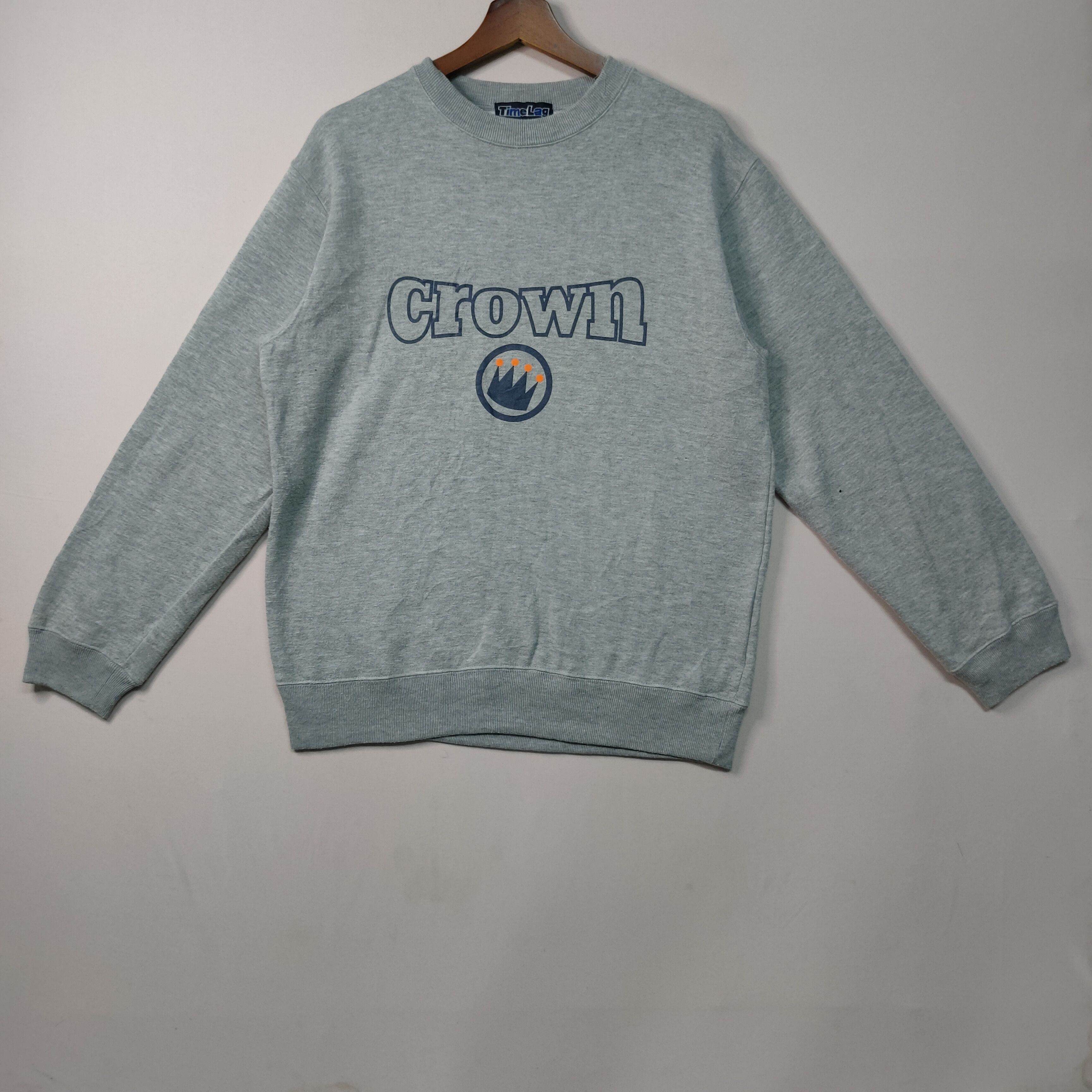Japanese Brand VINTAGE TIME LAG CROWN LOGO SWEATSHIRT JUMPER Size US M / EU 48-50 / 2 - 1 Thumbnail