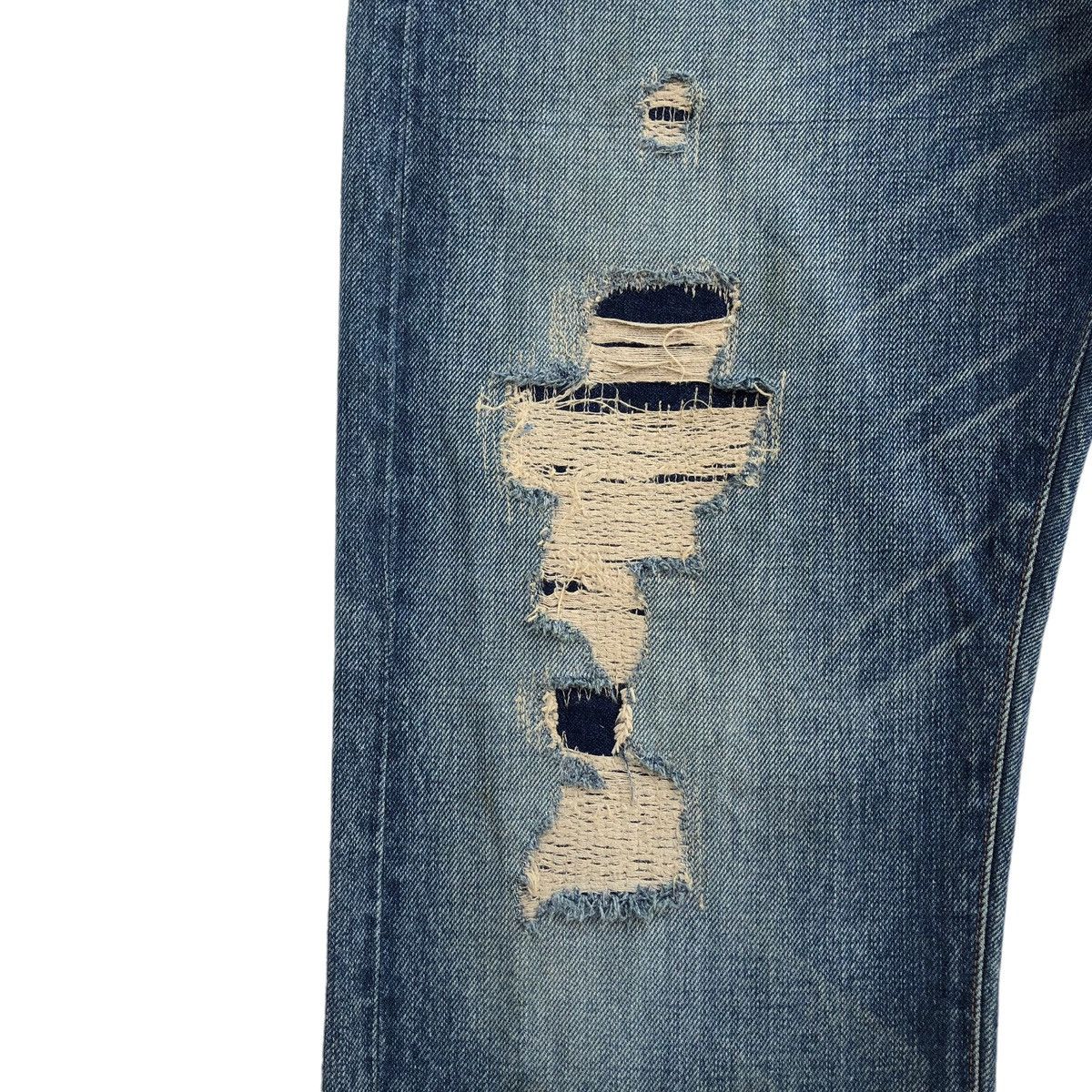 Evisu 🔥SS08 EVISU Selvedge Distressed Denim Pant Size US 33 - 7 Thumbnail