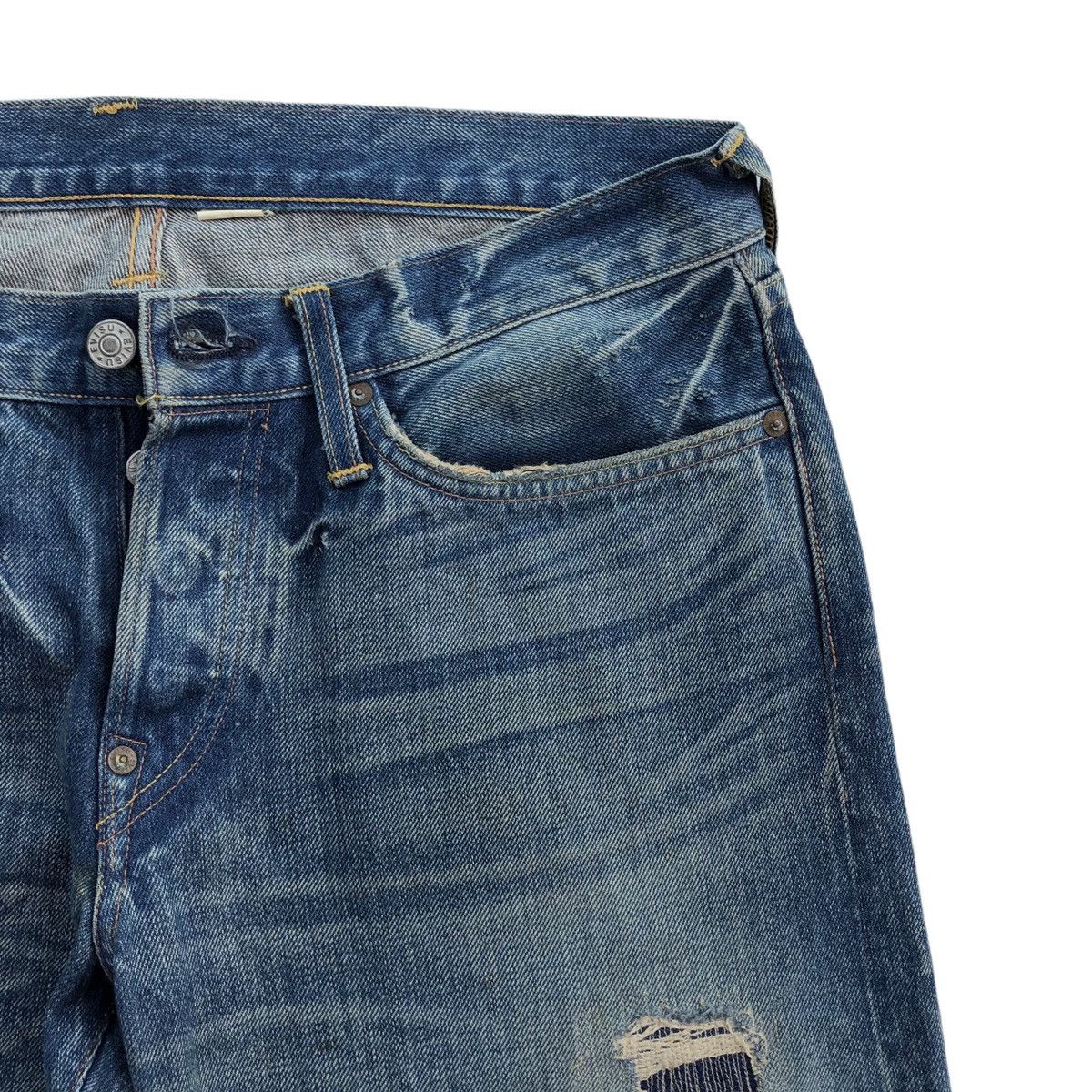 Evisu 🔥SS08 EVISU Selvedge Distressed Denim Pant Size US 33 - 6 Thumbnail