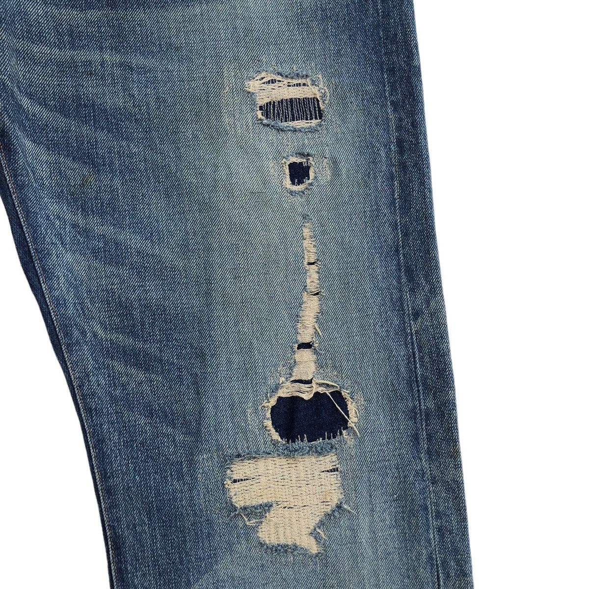 Evisu 🔥SS08 EVISU Selvedge Distressed Denim Pant Size US 33 - 9 Thumbnail