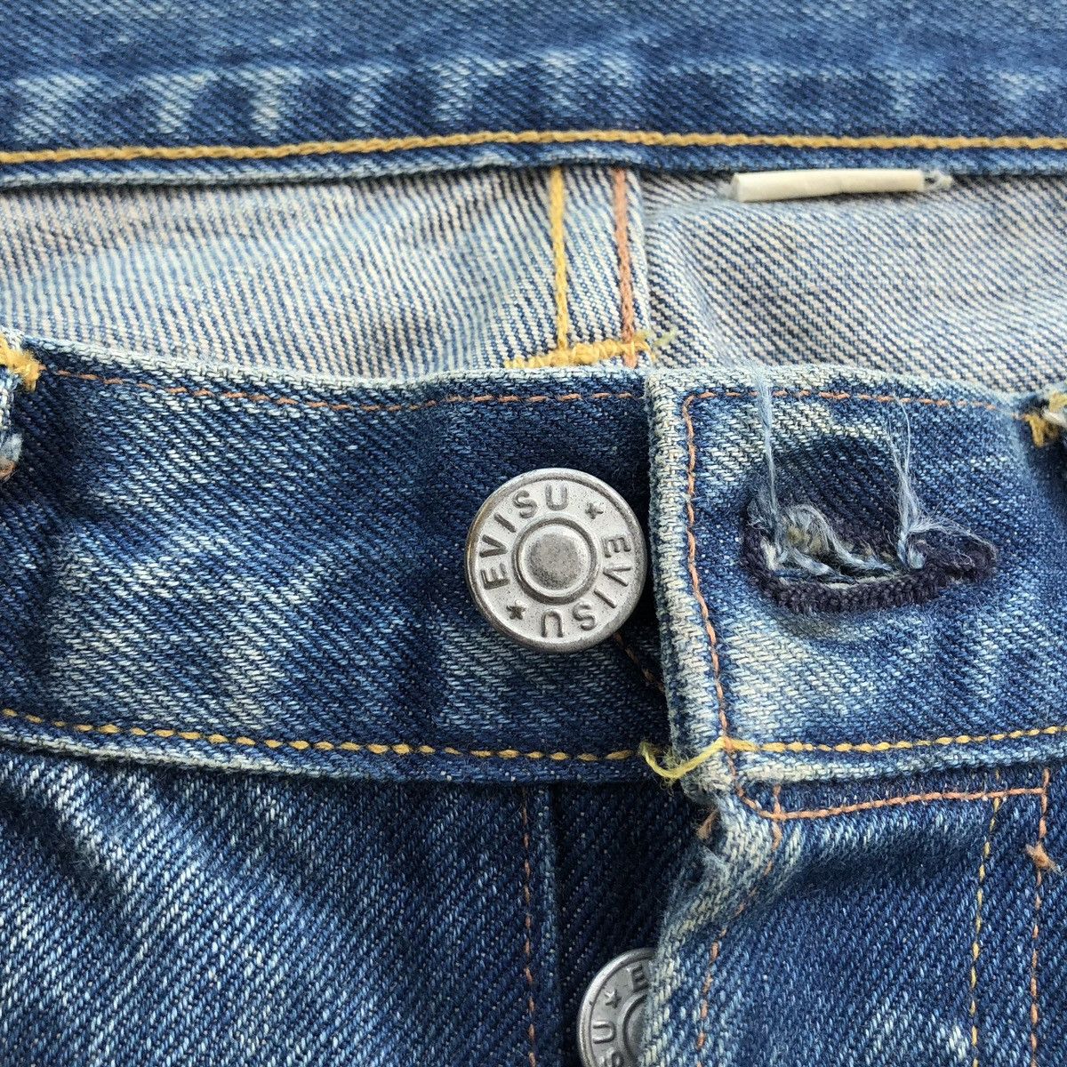 Evisu 🔥SS08 EVISU Selvedge Distressed Denim Pant Size US 33 - 19 Thumbnail