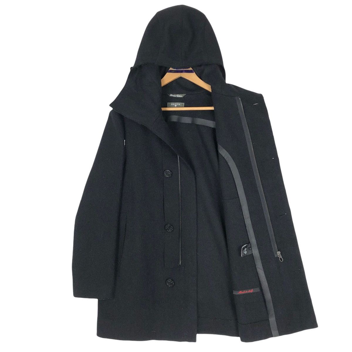 Griffin Griffin Jacket AW2011 Fox Brothers Wool Hoodie Coat Size US S / EU 44-46 / 1 - 12 Thumbnail