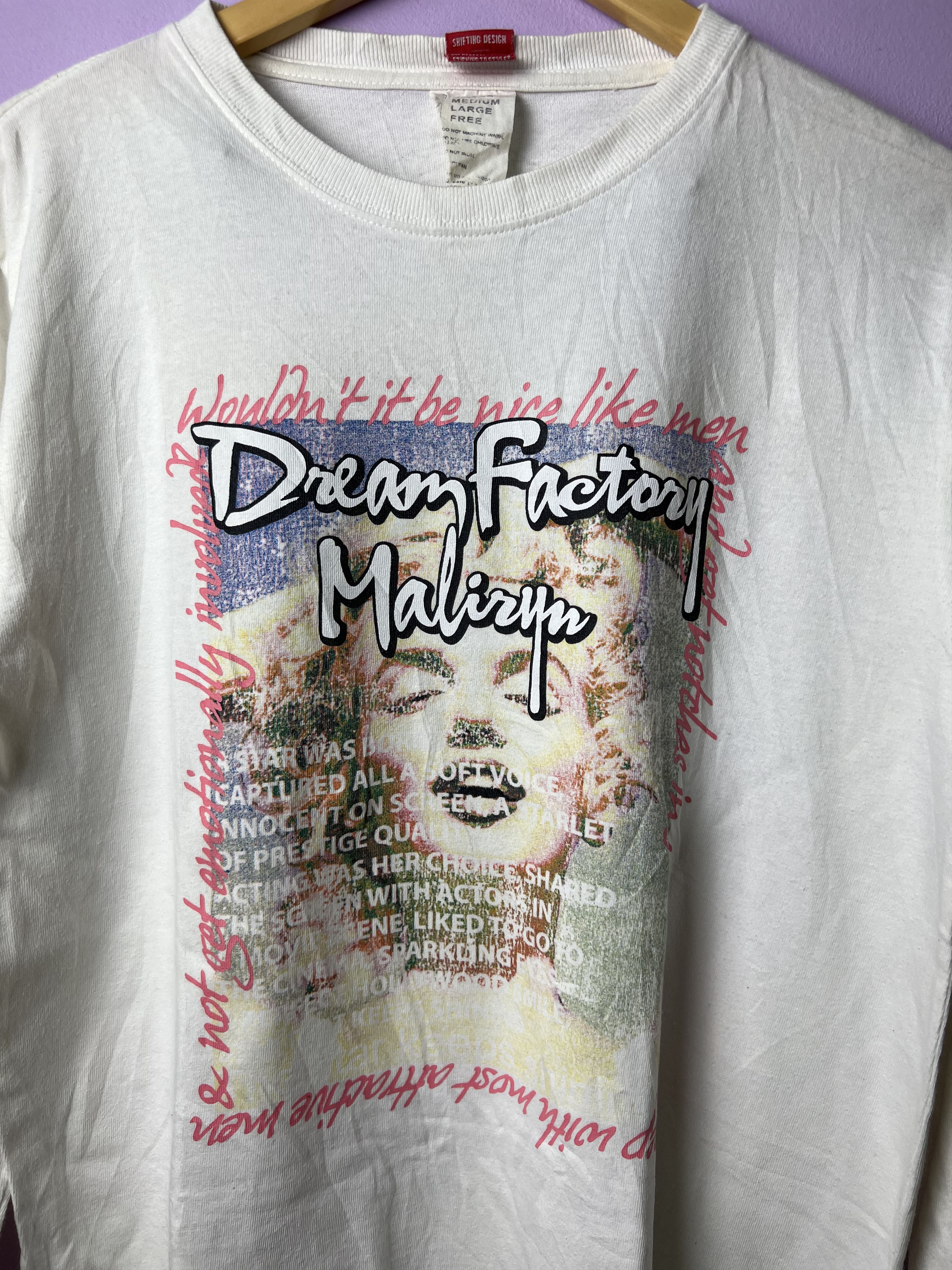 Japanese Brand 🔥Marilyn Monroe Long Sleeve Tees Size US M / EU 48-50 / 2 - 6 Thumbnail