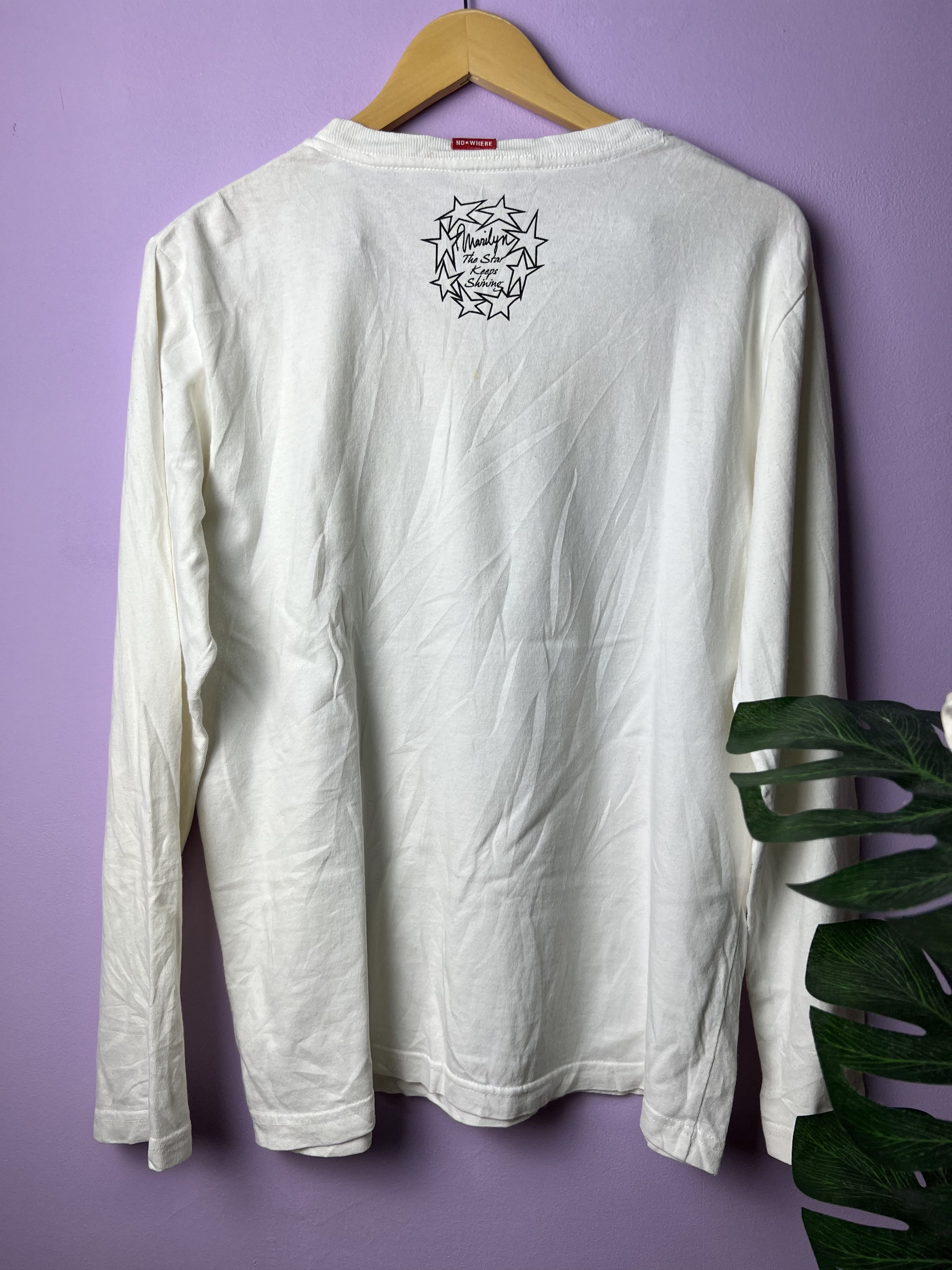 Japanese Brand 🔥Marilyn Monroe Long Sleeve Tees Size US M / EU 48-50 / 2 - 2 Thumbnail