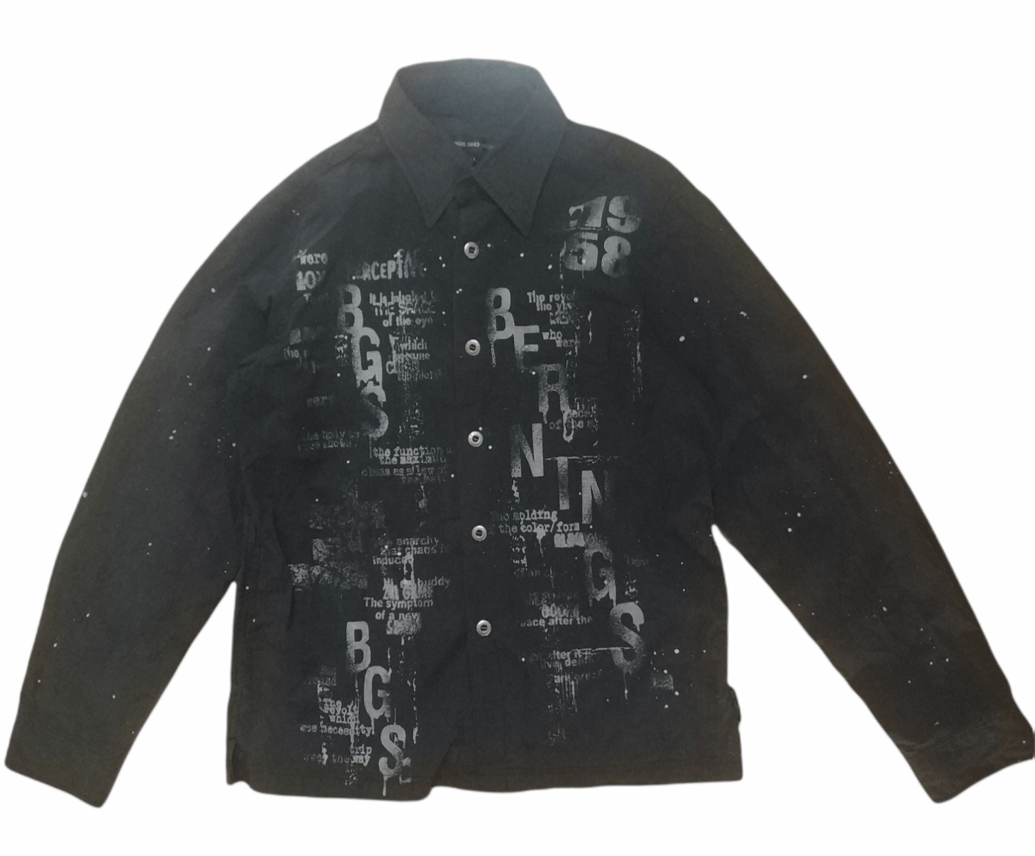 Japanese Brand 🔥Paint Splatter Bernings Sho Button Shirt Size US M / EU 48-50 / 2 - 1 Thumbnail