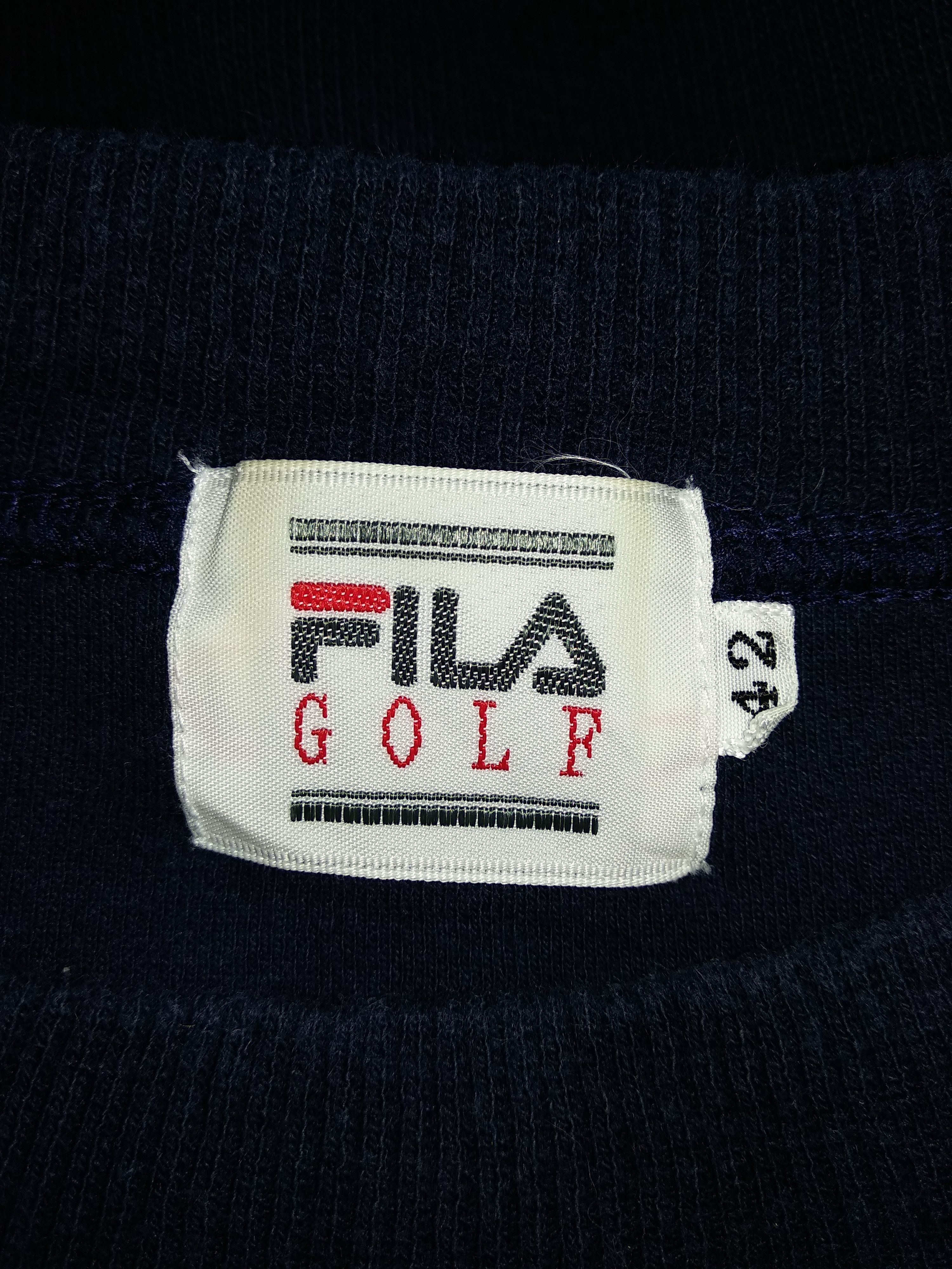 Fila × Vintage Vintage Big Logo Fila Golf Sweatshirt/Size M/Black Size US M / EU 48-50 / 2 - 5 Thumbnail