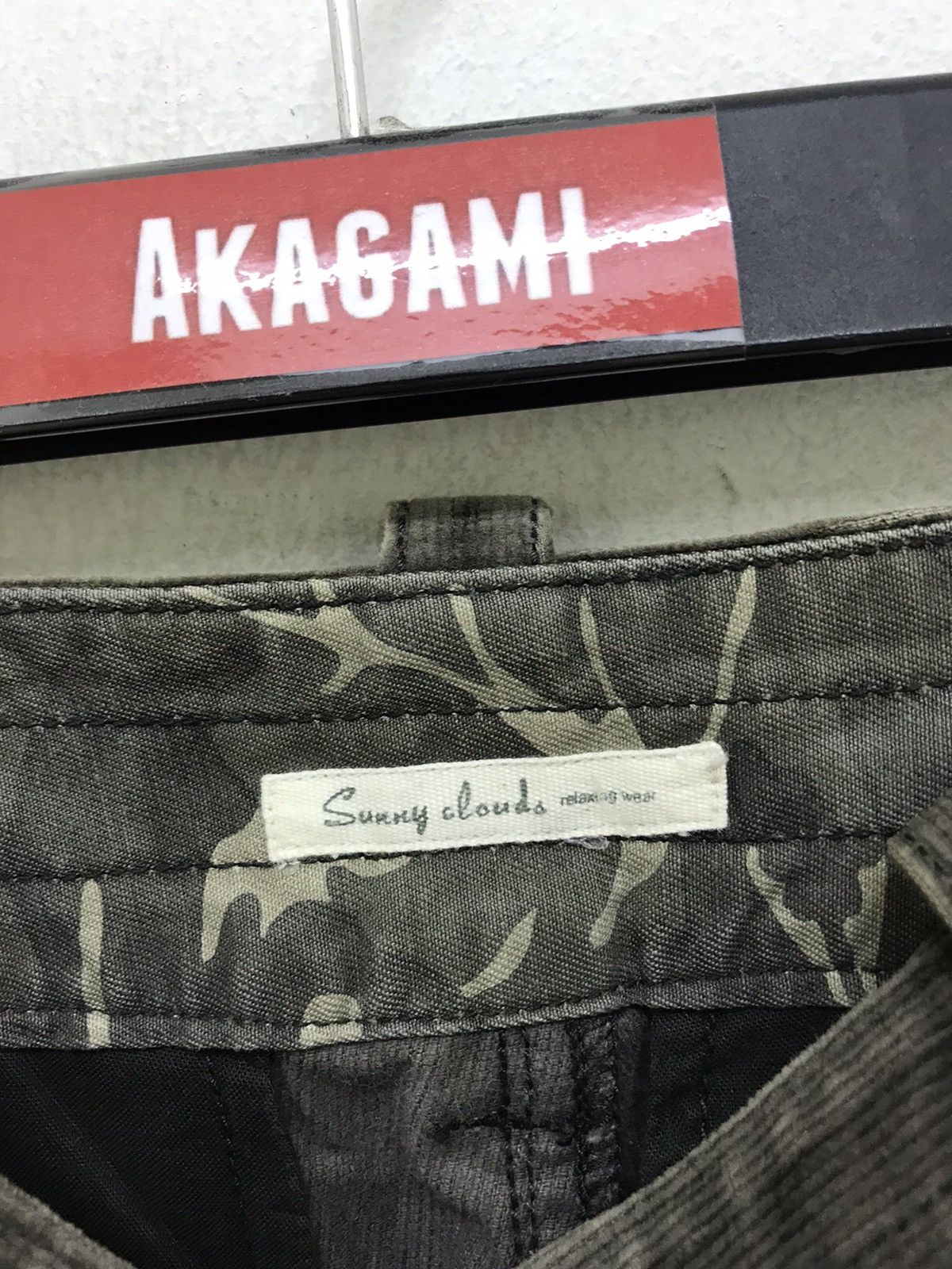 Japanese Brand Sunny Cloud Military Cargo Corduroy Pant Loose Size US 33 - 6 Thumbnail