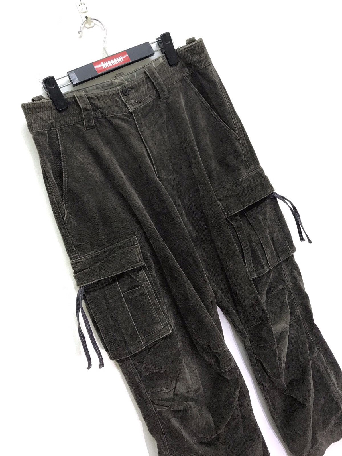 Japanese Brand Sunny Cloud Military Cargo Corduroy Pant Loose Size US 33 - 1 Thumbnail