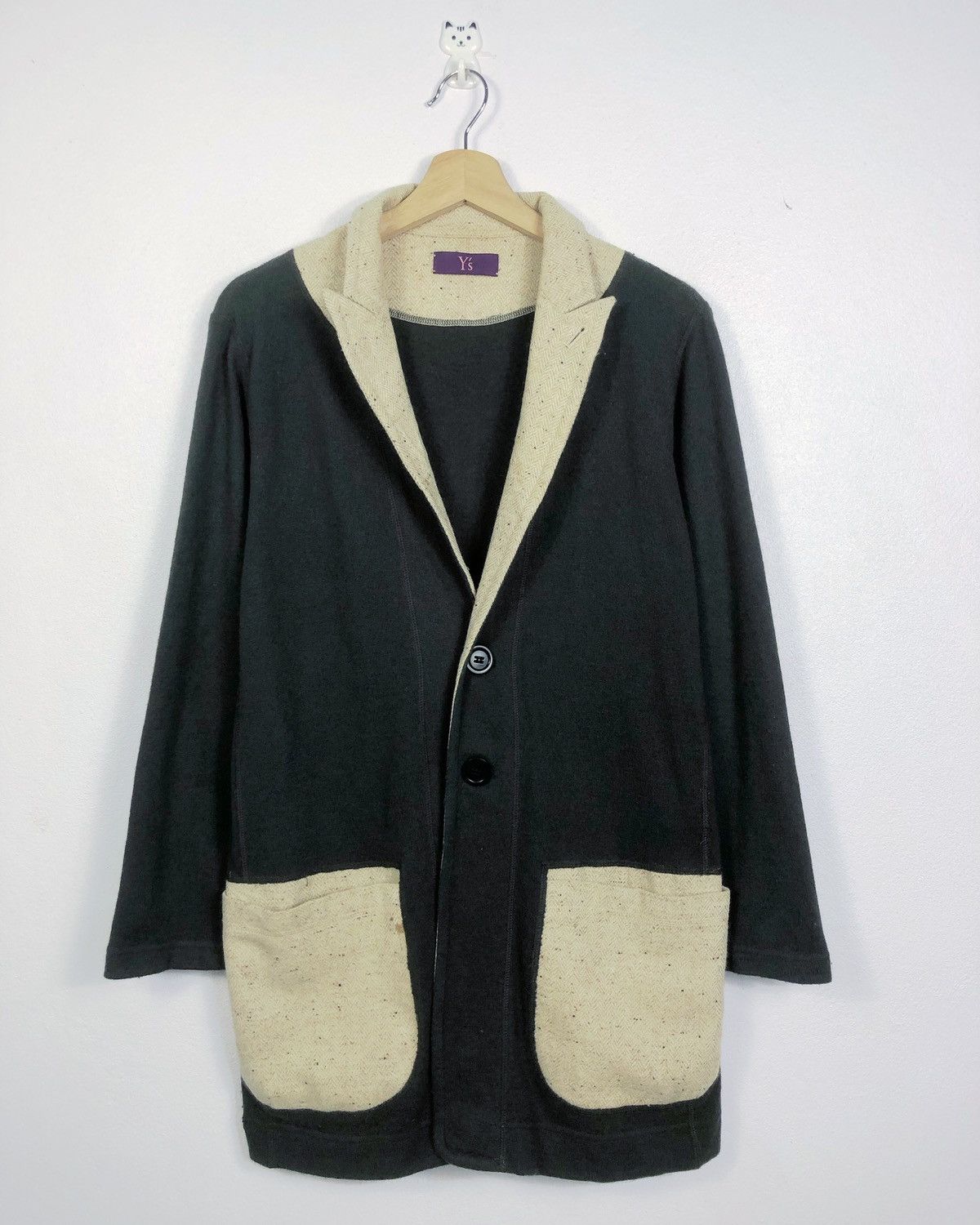 Y's × Yohji Yamamoto Rare Yohji Yamamoto Y’s Pocket Wool Cardigan Size US S / EU 44-46 / 1 - 2 Thumbnail