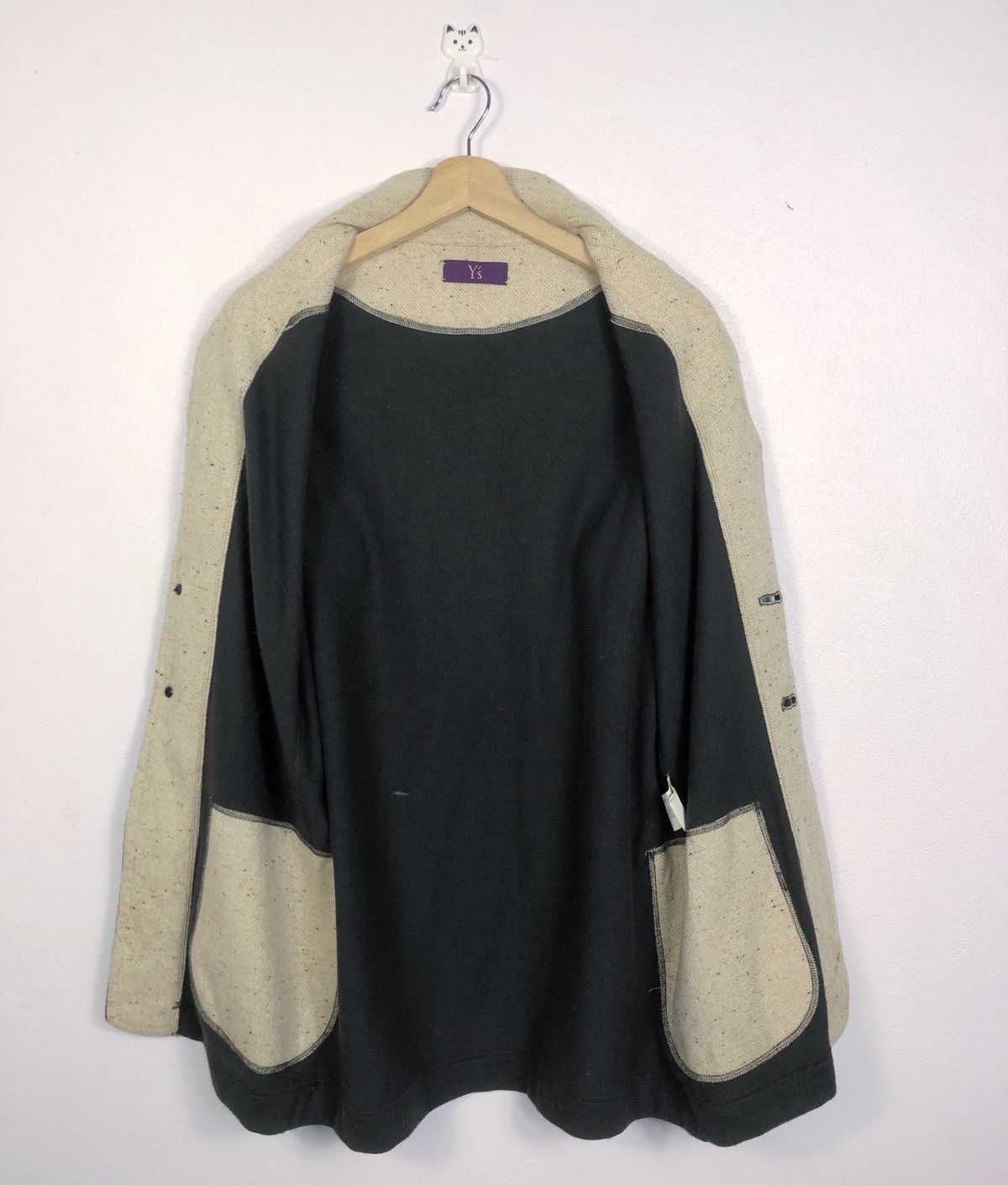 Y's × Yohji Yamamoto Rare Yohji Yamamoto Y’s Pocket Wool Cardigan Size US S / EU 44-46 / 1 - 8 Thumbnail