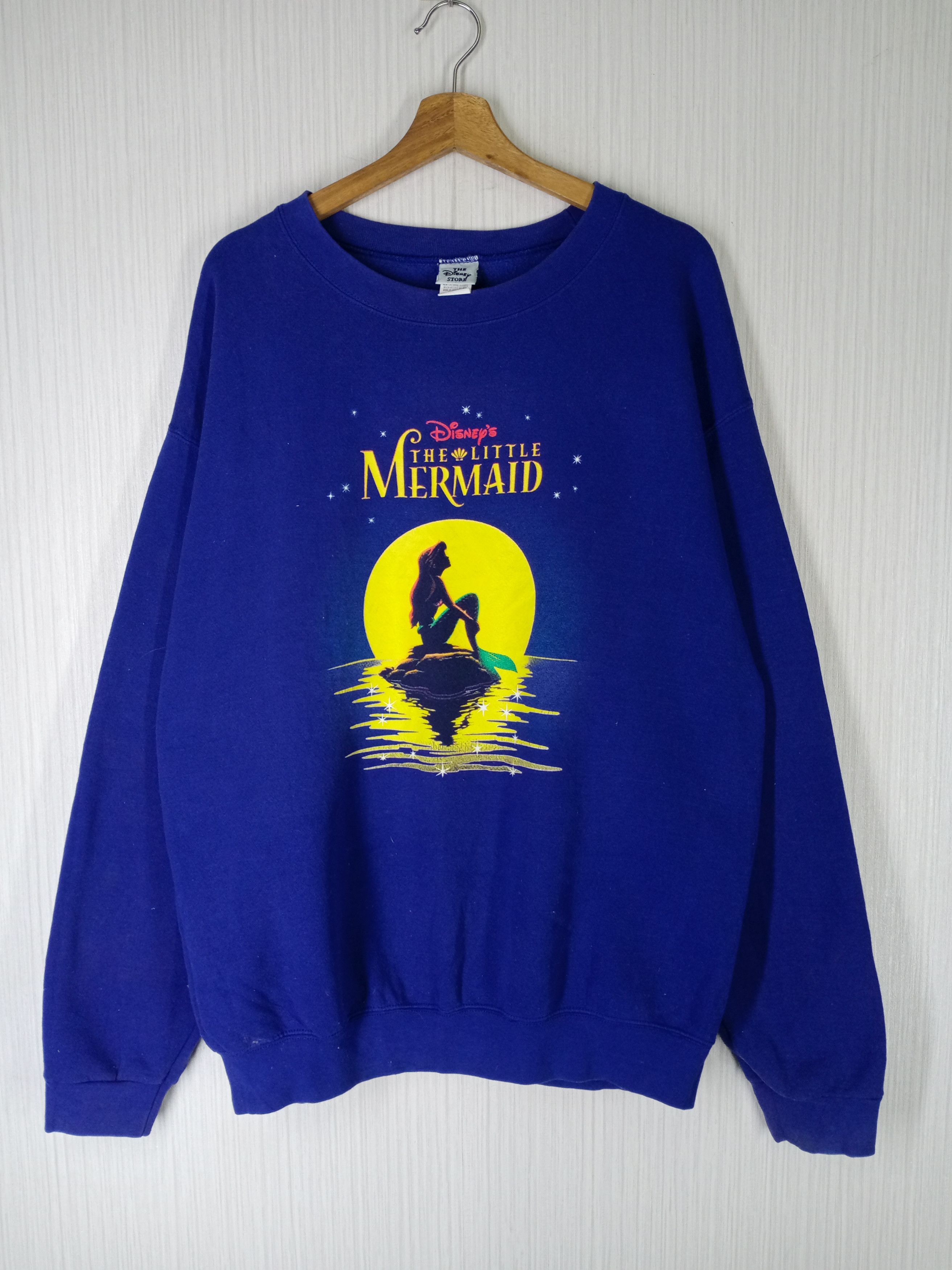 Disney Rare Vintage 90s Disney The Little Mermaid Sweatshirt Size US XL / EU 56 / 4 - 2 Thumbnail