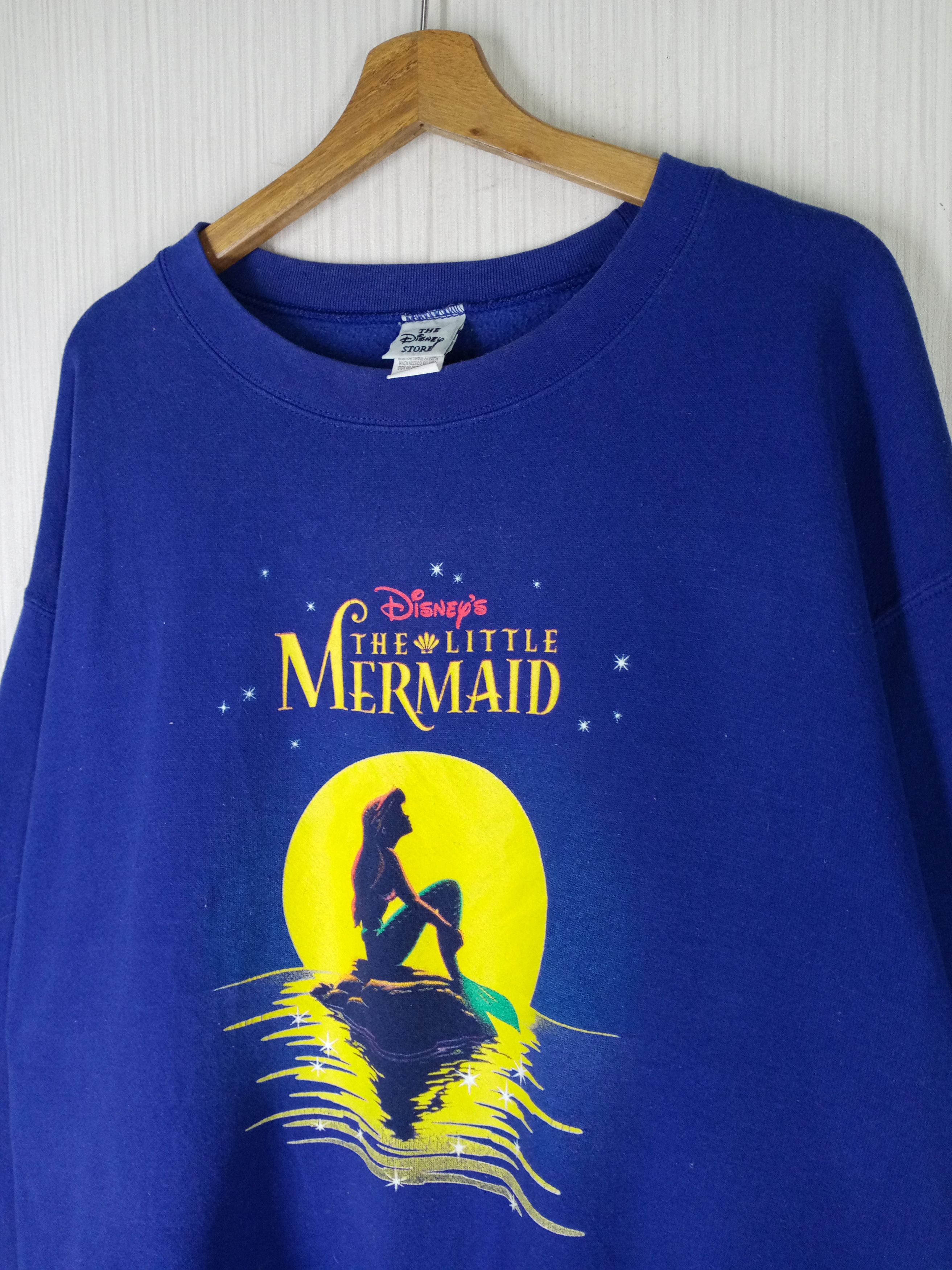 Disney Rare Vintage 90s Disney The Little Mermaid Sweatshirt Size US XL / EU 56 / 4 - 6 Thumbnail