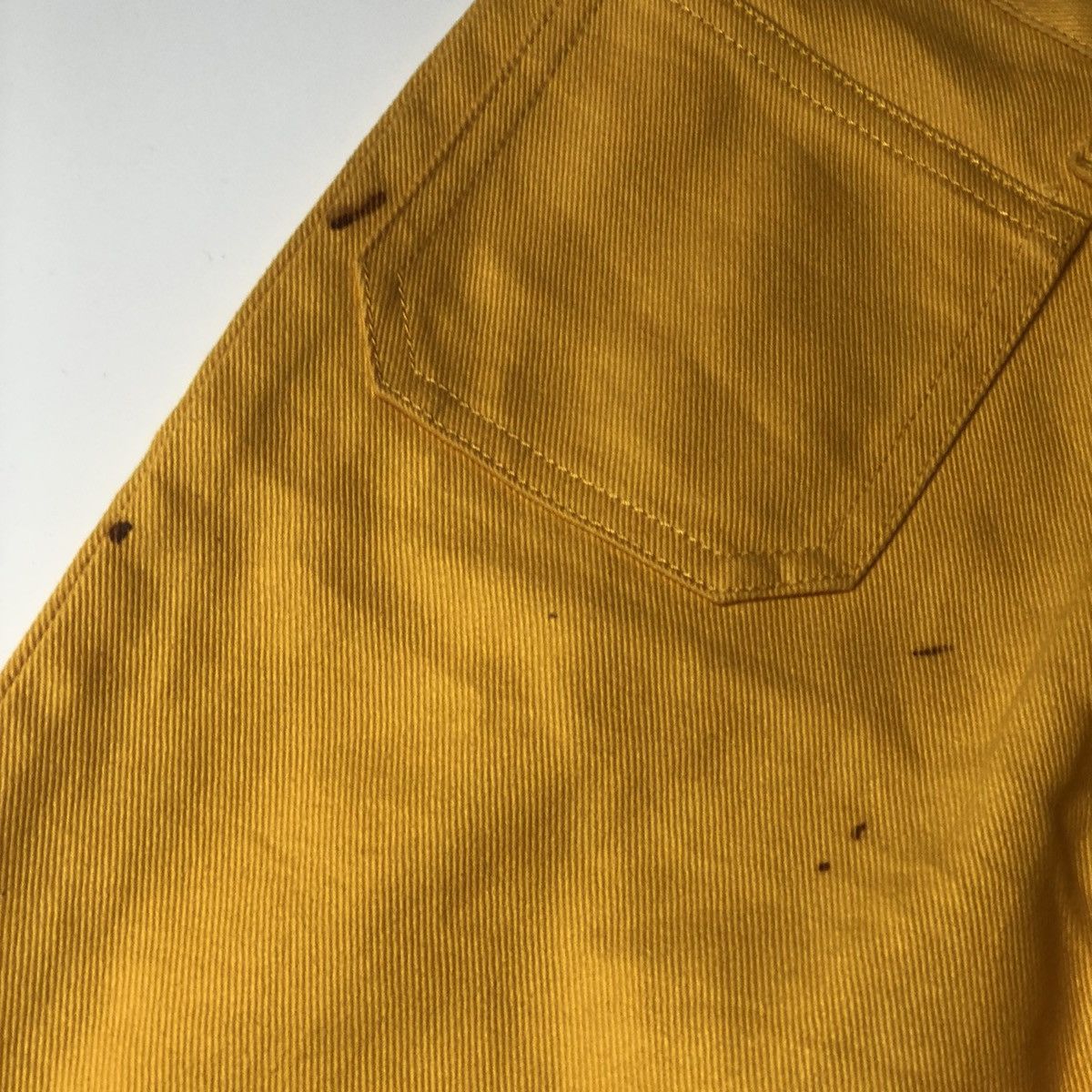 Hysteric Glamour 1990s Ozone Community - Yellow Flared Denim Pants Size US 29 - 7 Thumbnail