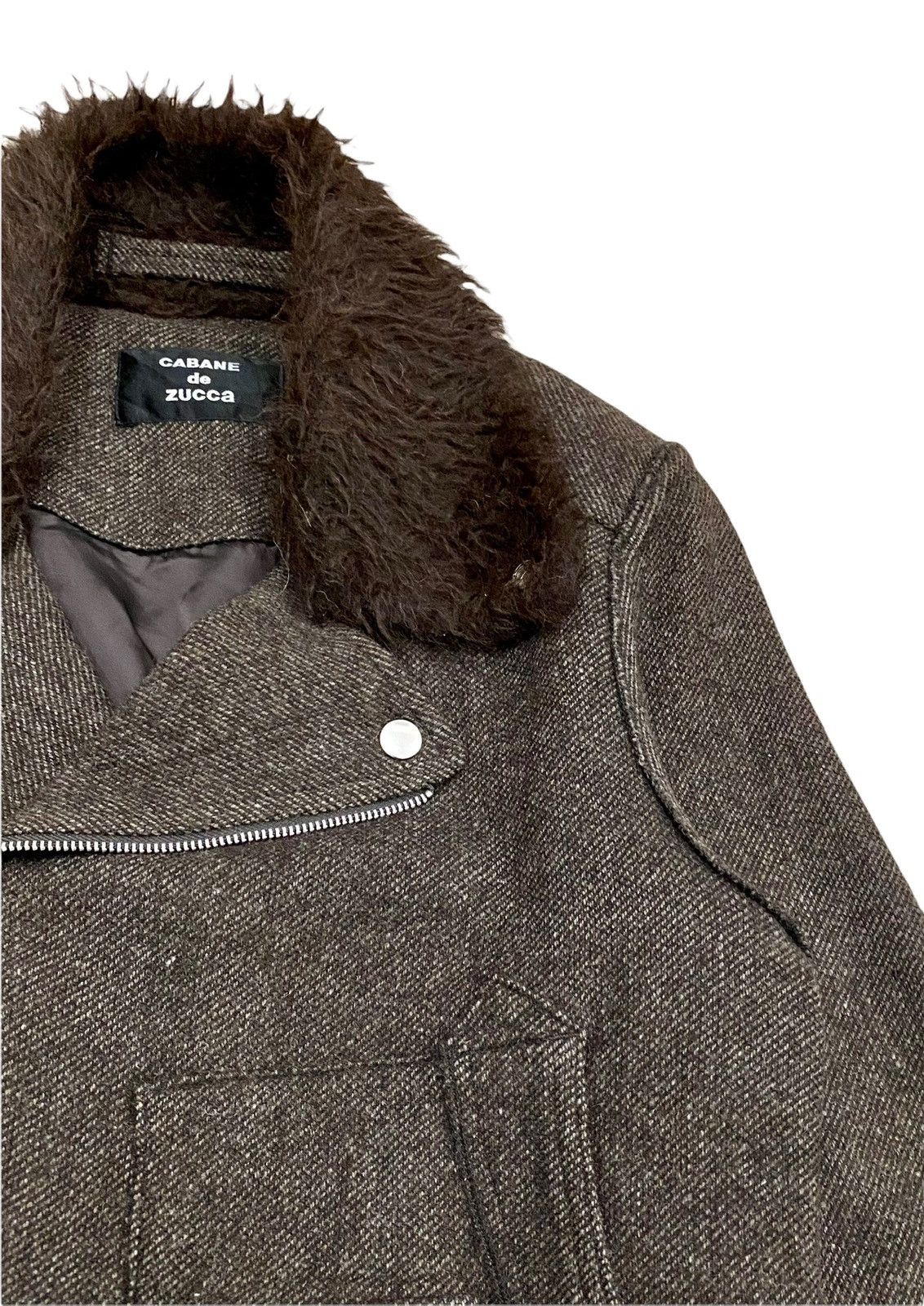 CABANE de ZUCCa × Designer × Issey Miyake VTG CABANE DE ZUCCA BIG SPELLOUT FLEECE JACKET ISSEY MIYAKE Size S / US 4 / IT 40 - 5 Thumbnail