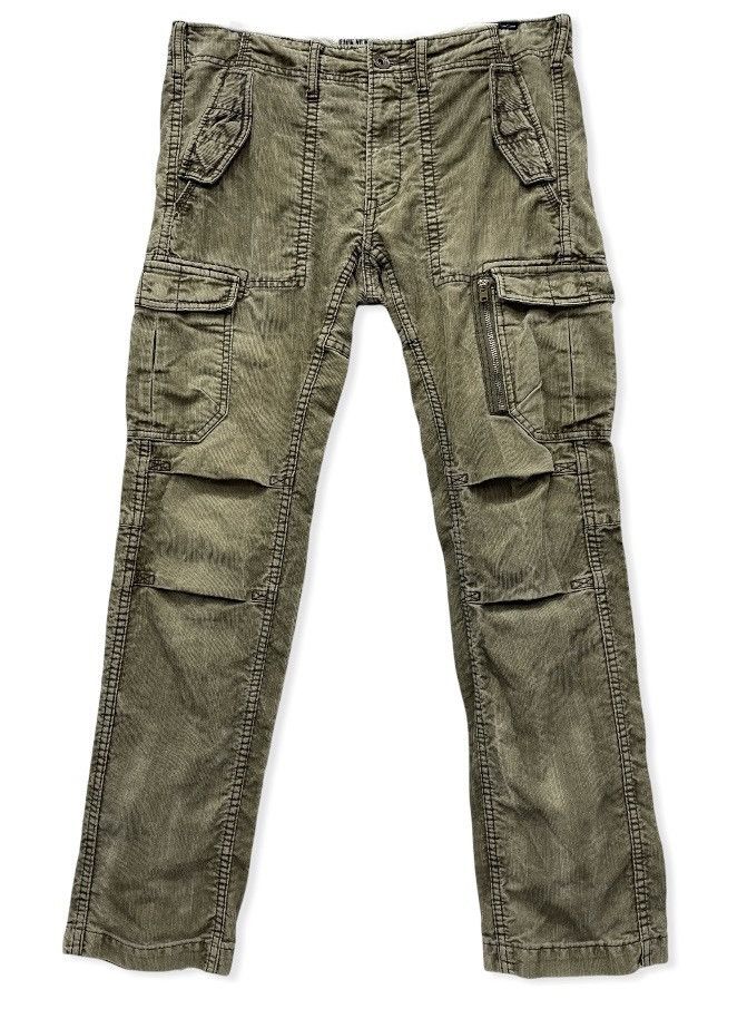 Vintage 🔥BACK NUMBER Transcript Of Military Record Corduroy Cargo Size US 33 - 2 Thumbnail