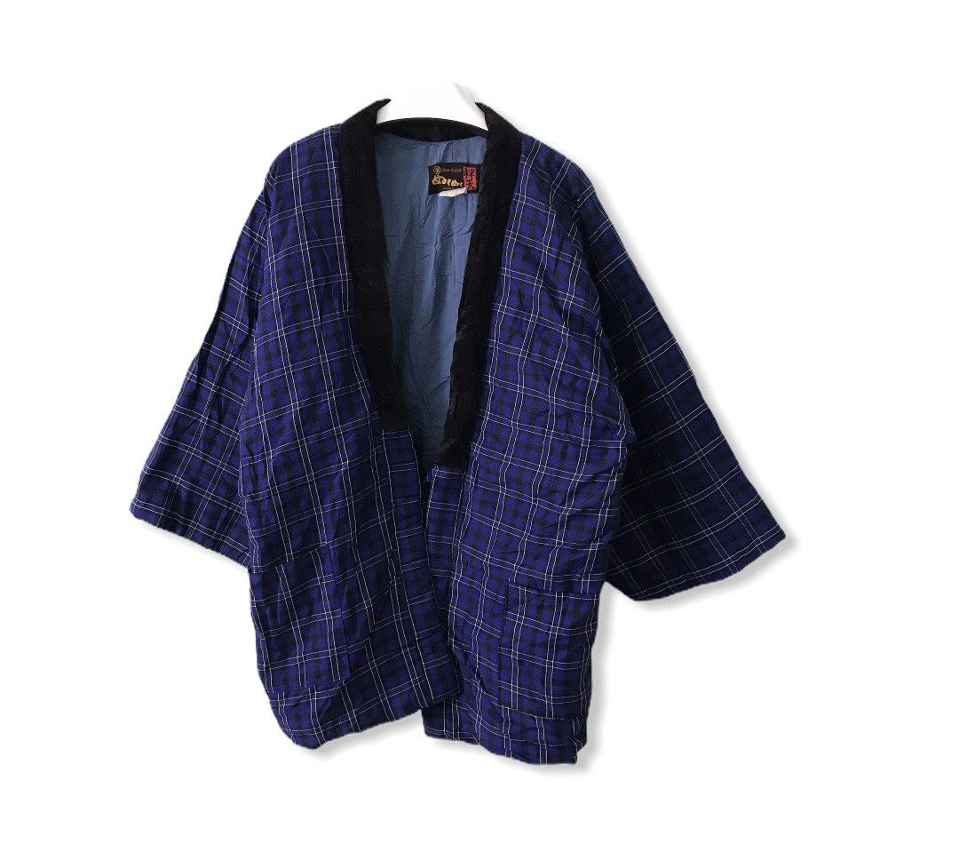Japanese Brand Japanese Traditional Hanten Stripe Kimono Japan Style Size US XL / EU 56 / 4 - 1 Thumbnail