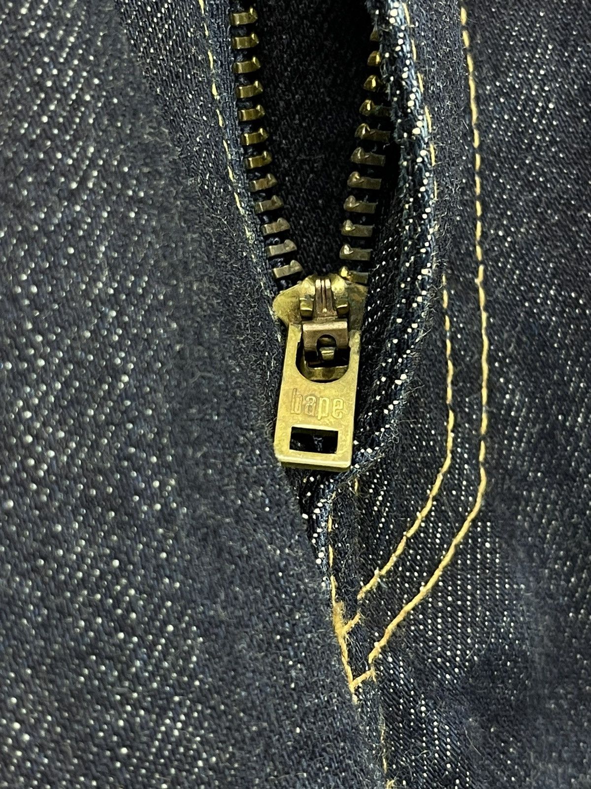 Bape Bapesta Denim Chain Embroidered Regular Fit 4🟦 Size US 35 - 8 Thumbnail