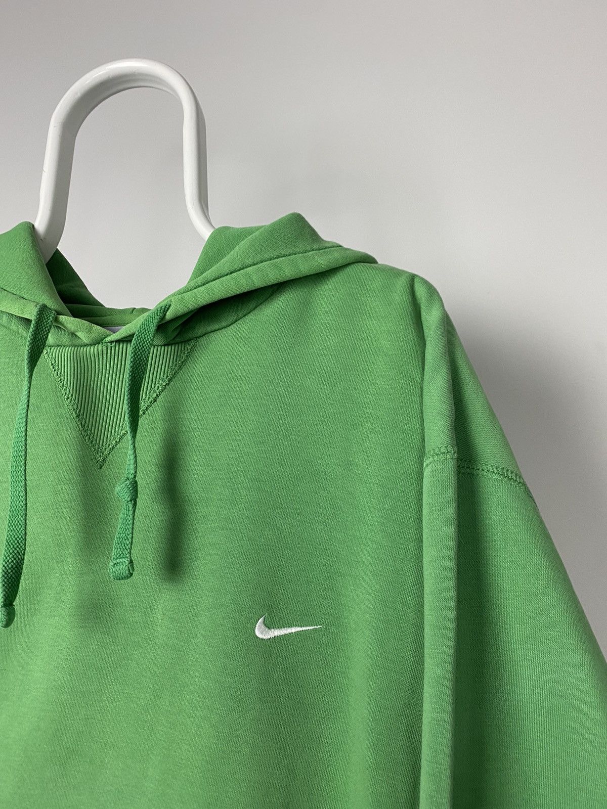 Nike × Vintage Nike vintage green hoodie small swoosh basic sweatshirt Size US XL / EU 56 / 4 - 2 Thumbnail