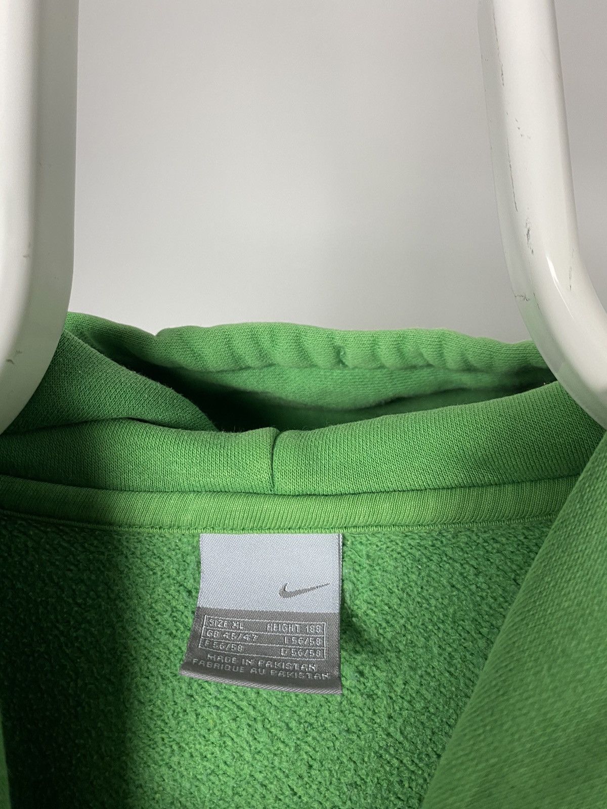 Nike × Vintage Nike vintage green hoodie small swoosh basic sweatshirt Size US XL / EU 56 / 4 - 3 Thumbnail