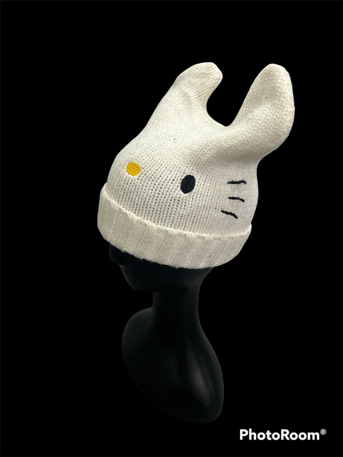 Vintage White Bunny Horn Hello Kitty