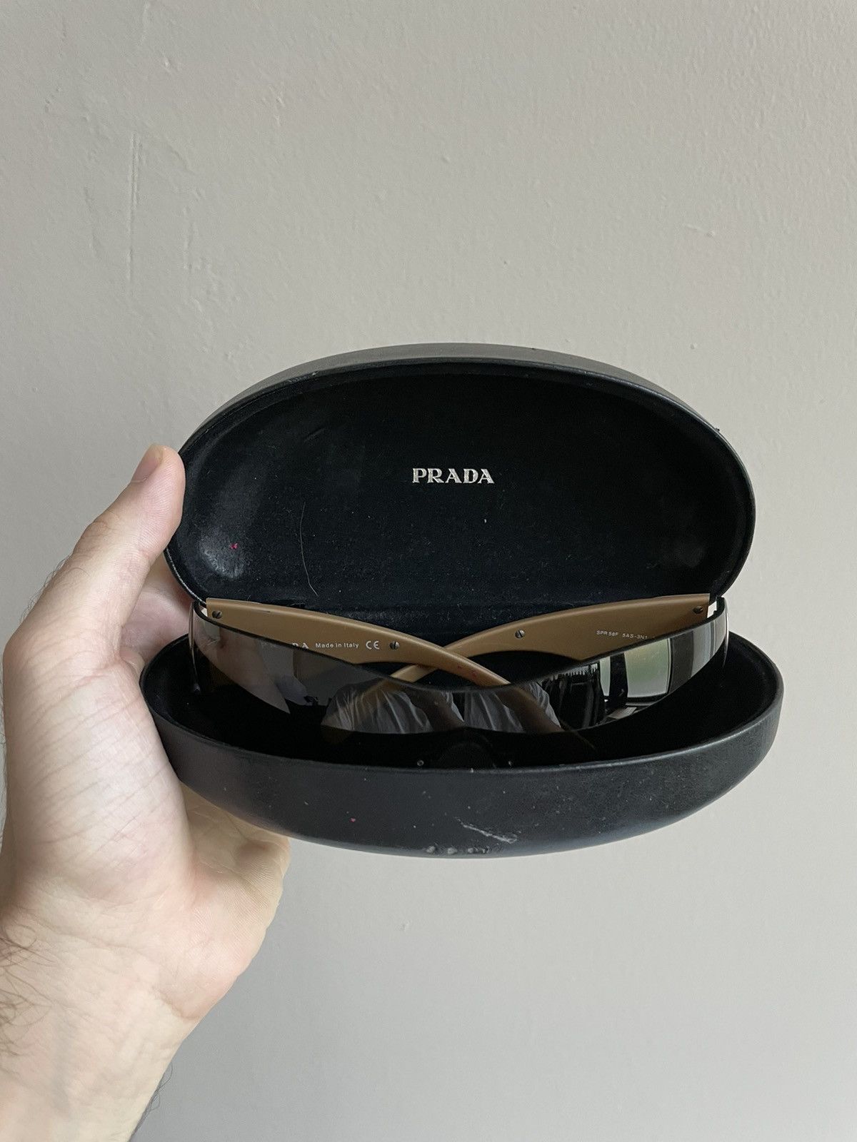 Prada × Vintage SS04 Visor vintage shield mask archive Sunglasses ski flames Size ONE SIZE - 11 Thumbnail