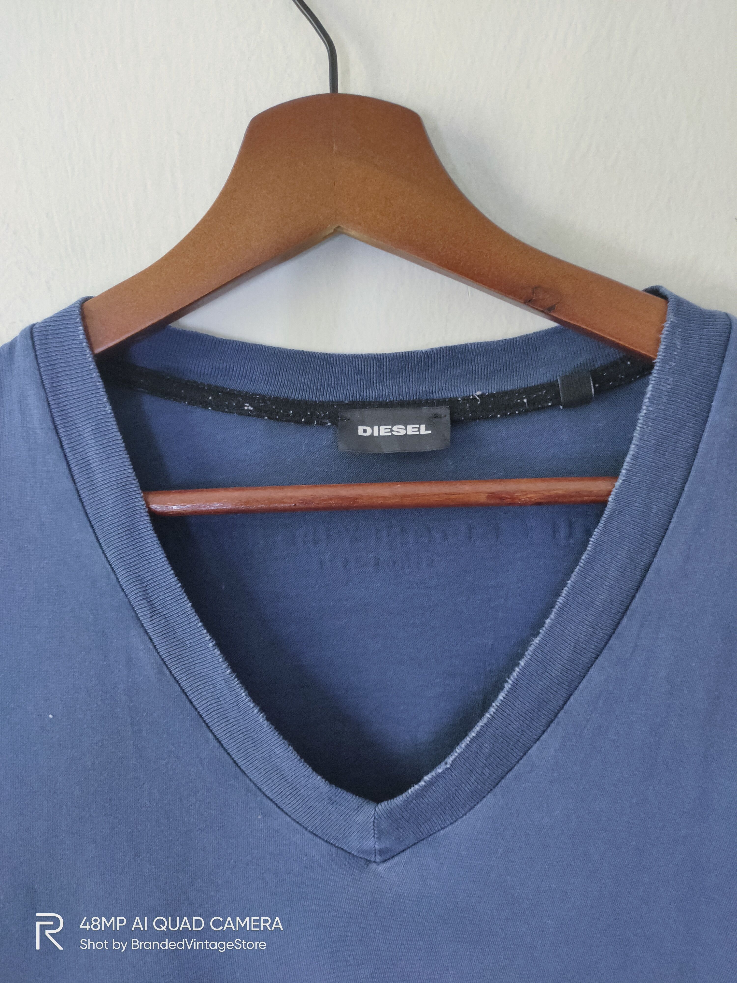 Diesel DIESEL Faux Leather Superior Only The Brave Streetwear Tee Size US L / EU 52-54 / 3 - 4 Thumbnail