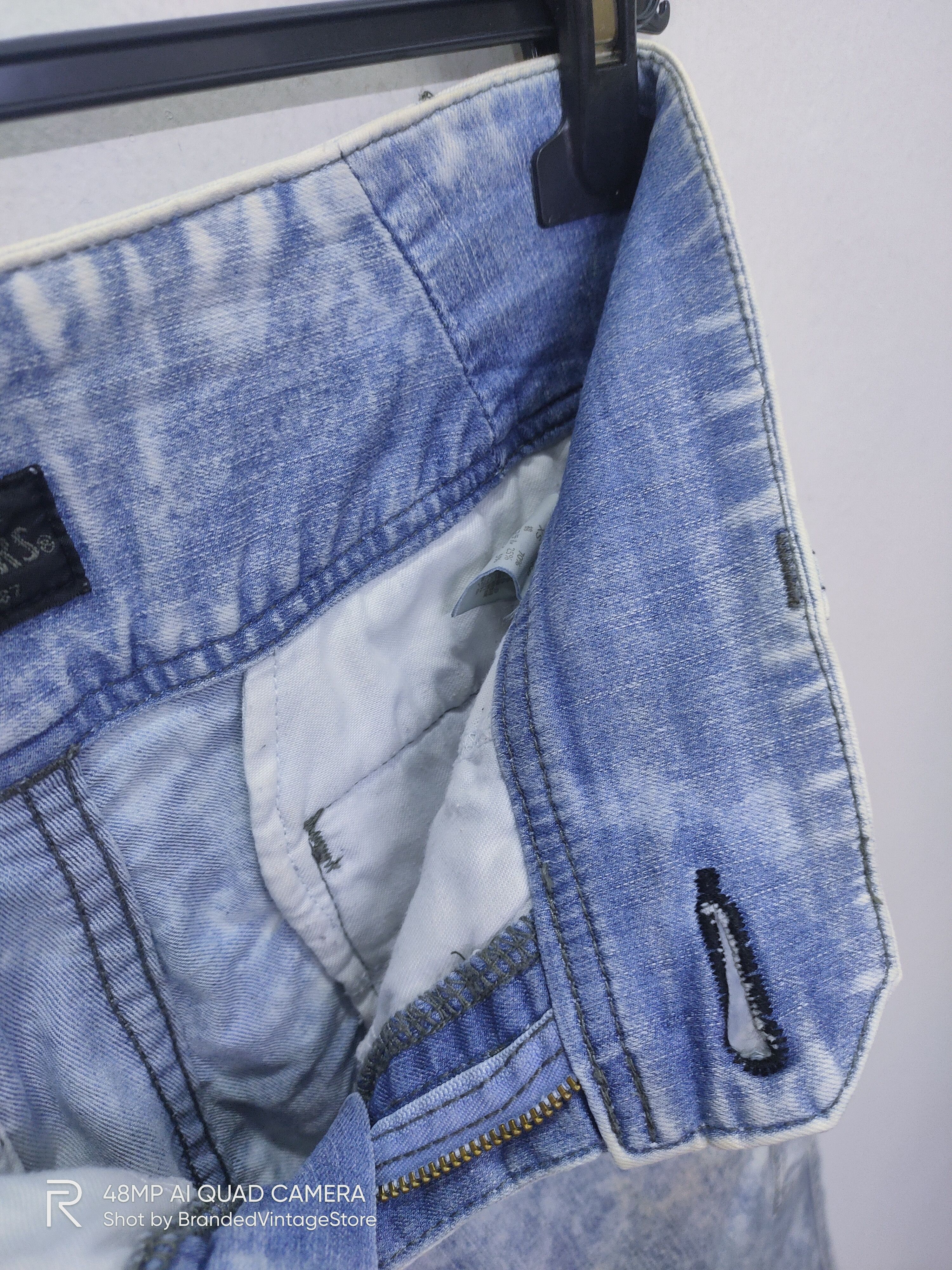 Japanese Brand BRAPPERS Skinny Slimfit Stretch Tie Dye Tactical Cargo Pant Size US 28 / EU 44 - 18 Thumbnail