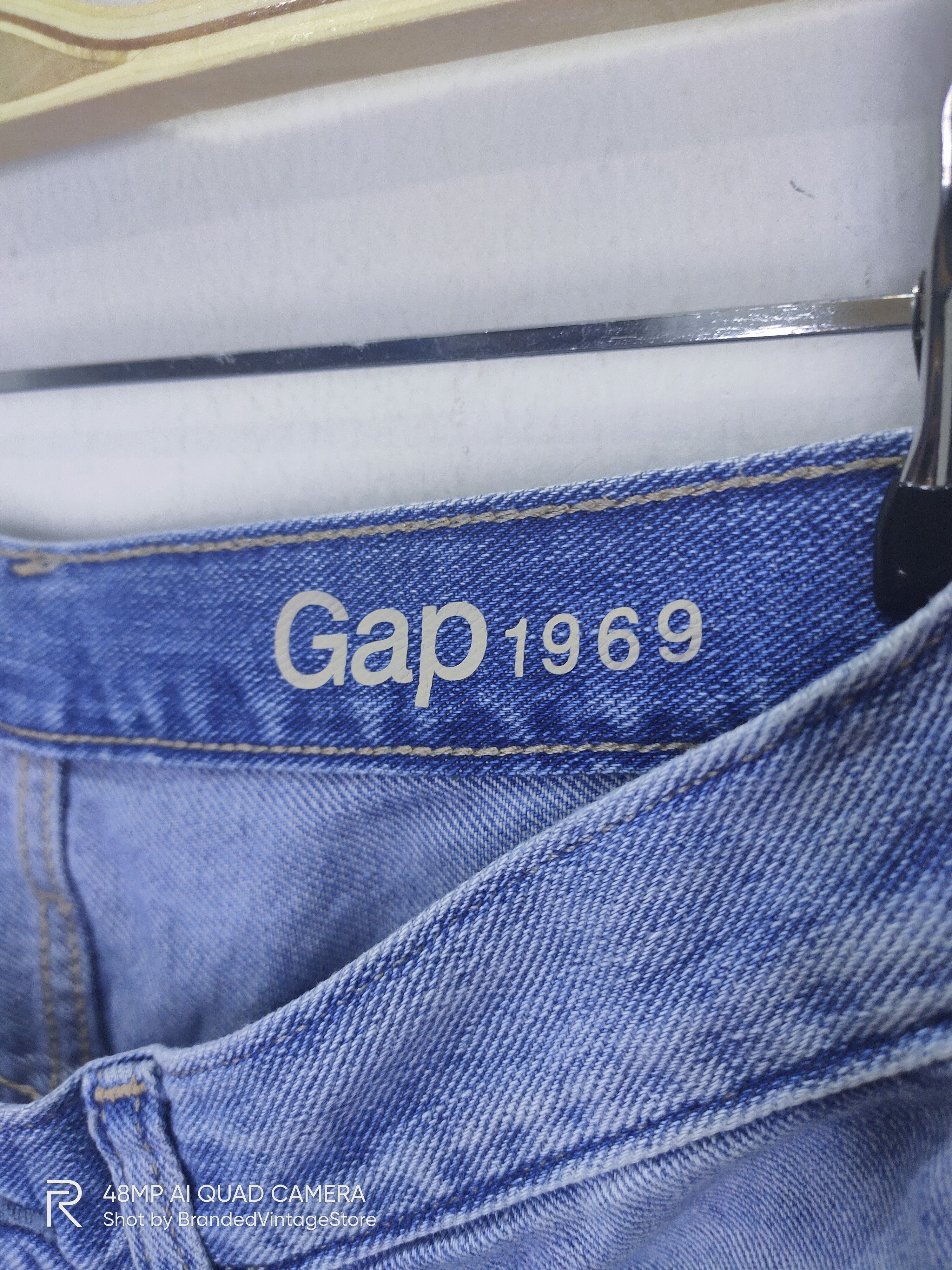 Gap Vintage GAP 1969 Acid Wash Punk Style Distressed Denim Jean Size US 29 - 10 Thumbnail