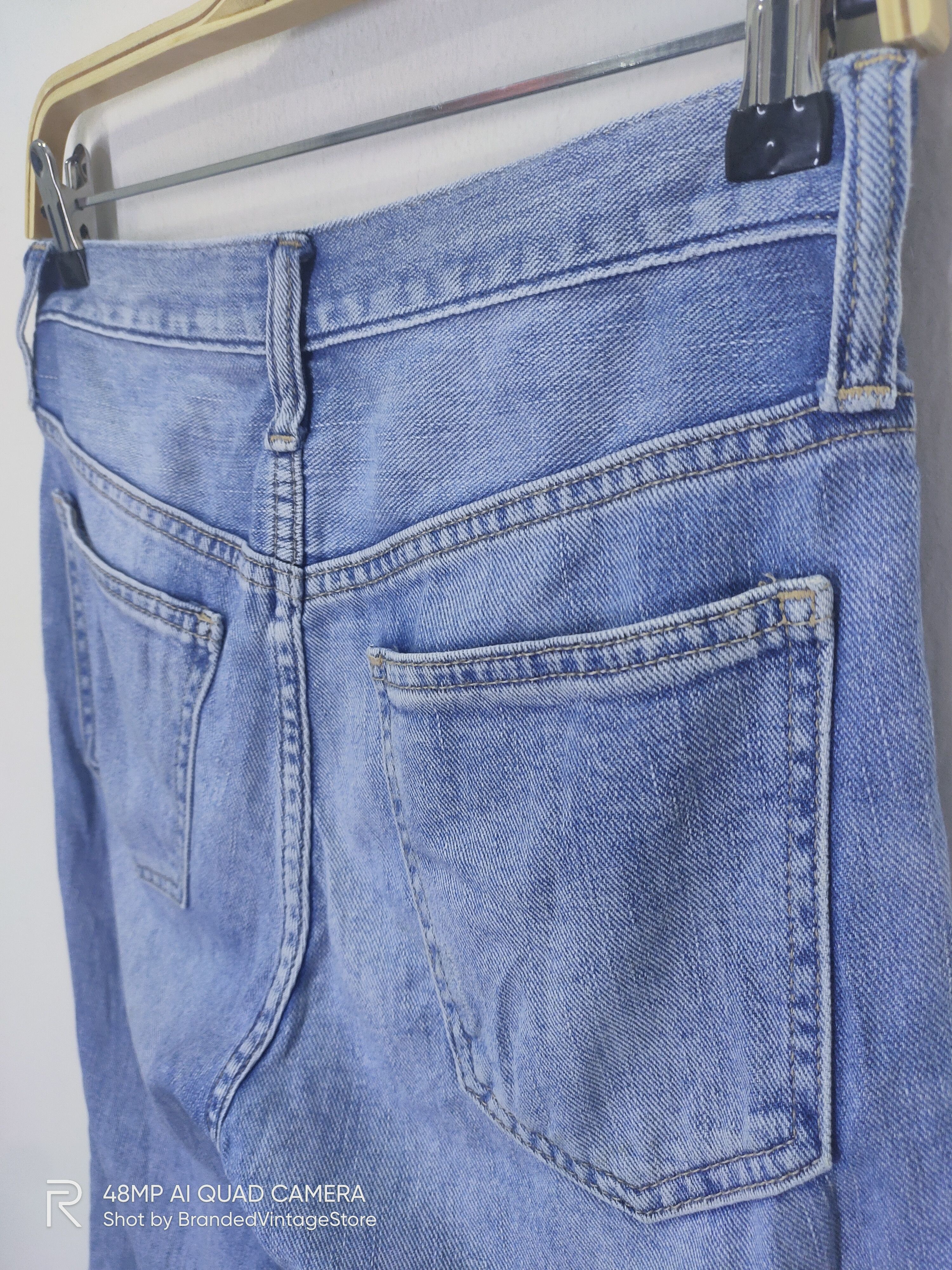 Gap Vintage GAP 1969 Acid Wash Punk Style Distressed Denim Jean Size US 29 - 14 Thumbnail