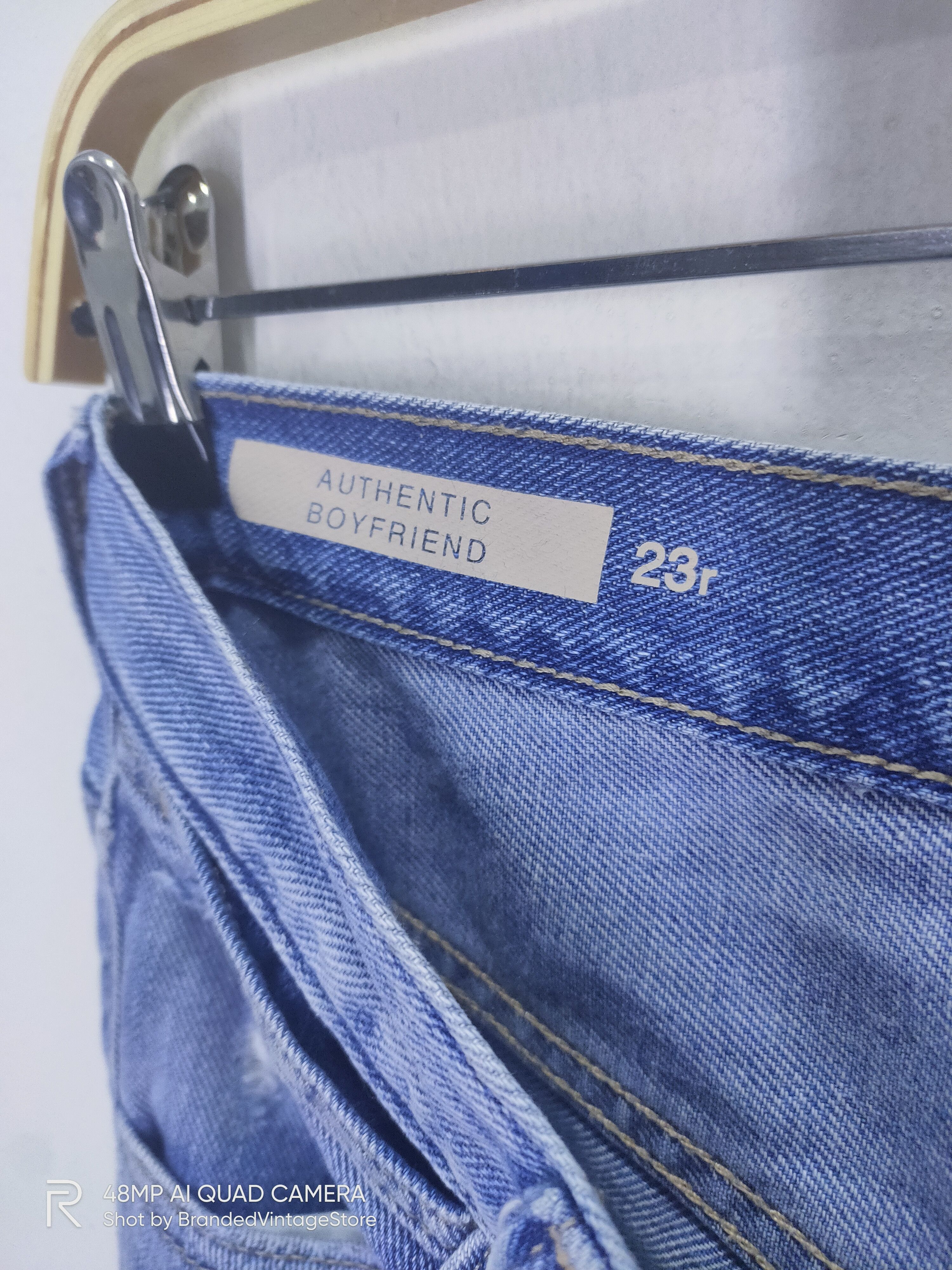 Gap Vintage GAP 1969 Acid Wash Punk Style Distressed Denim Jean Size US 29 - 9 Thumbnail