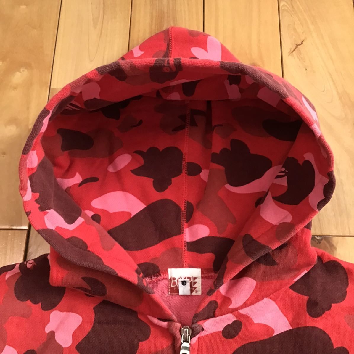 Bape × Nigo BAPE camo zip hoodie vest a bathing ape red camo Size US M / EU 48-50 / 2 - 3 Thumbnail