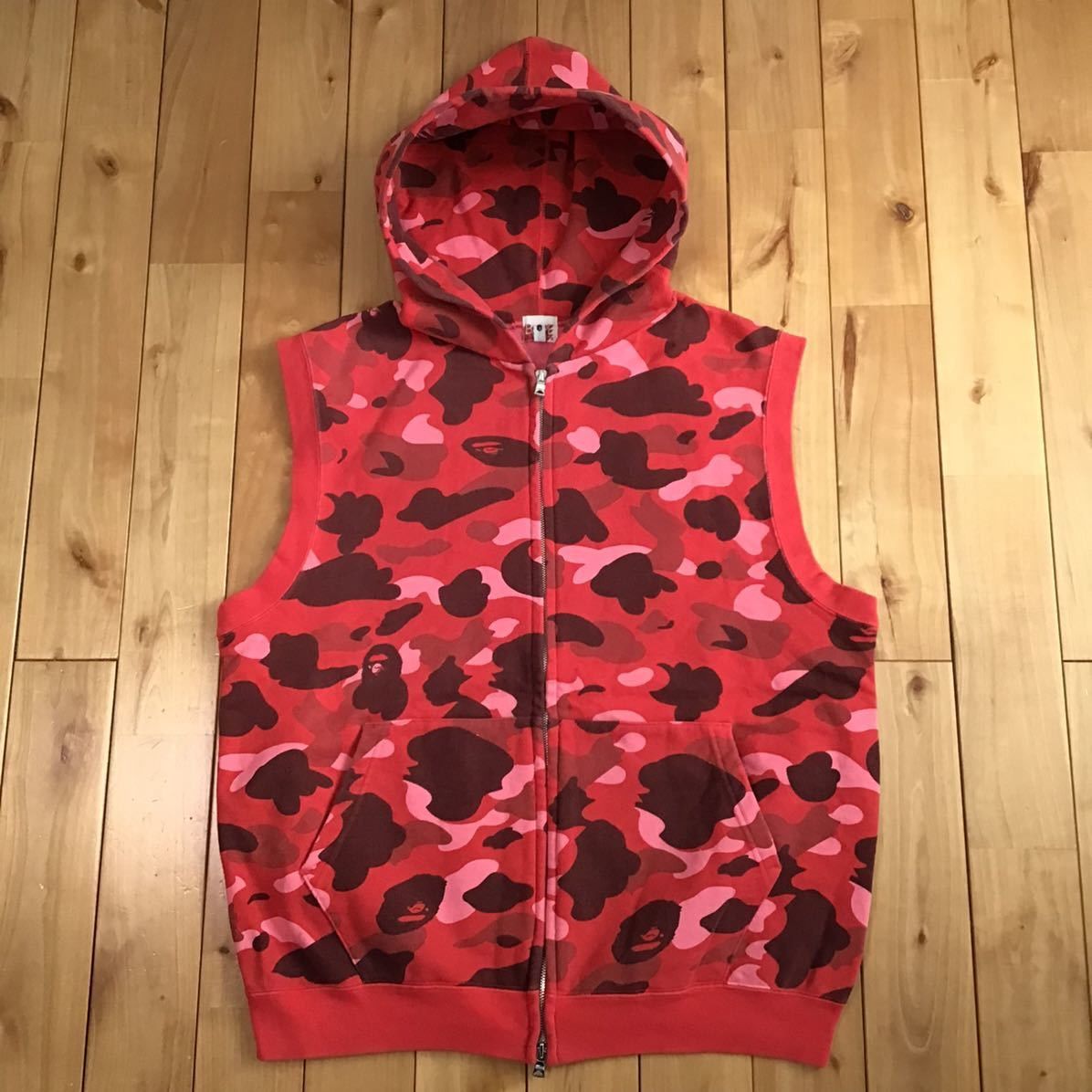 Bape × Nigo BAPE camo zip hoodie vest a bathing ape red camo Size US M / EU 48-50 / 2 - 1 Thumbnail