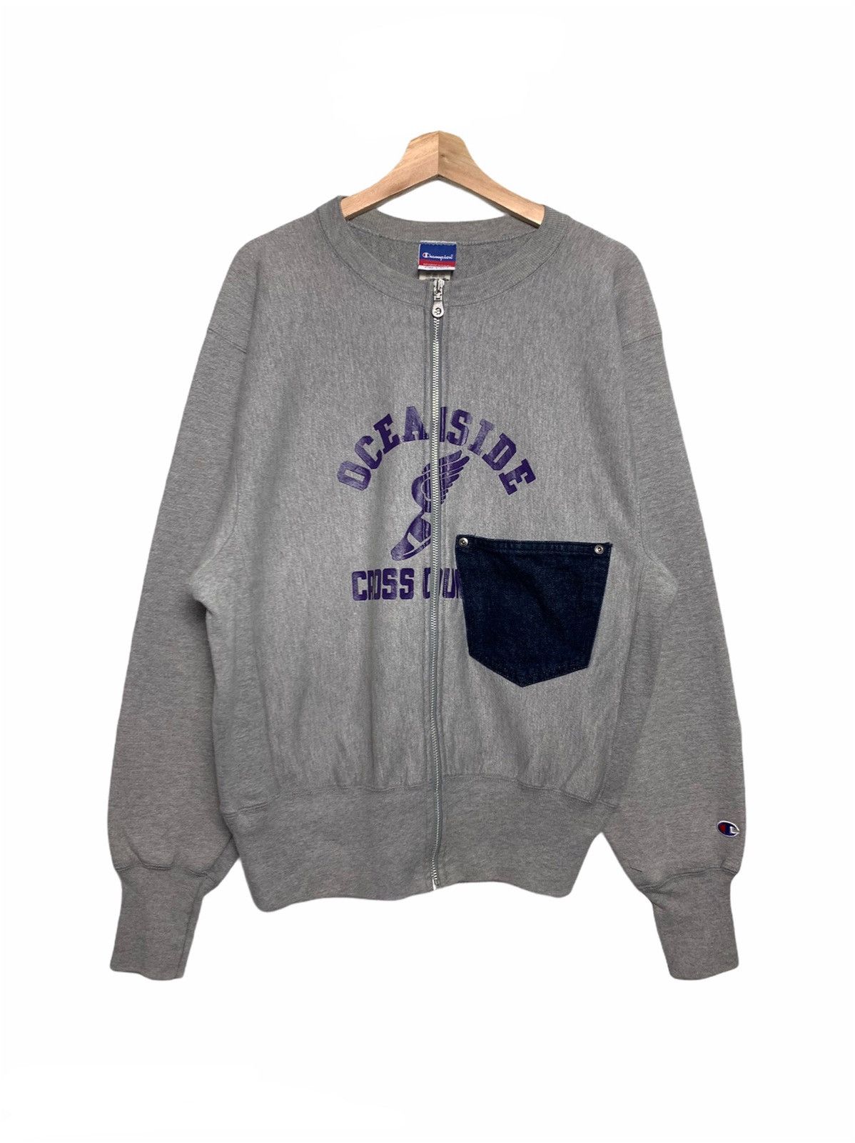Champion Vintage Champion Reverse Weave Zipper Crewneck Sweatshirt Size US M / EU 48-50 / 2 - 1 Thumbnail